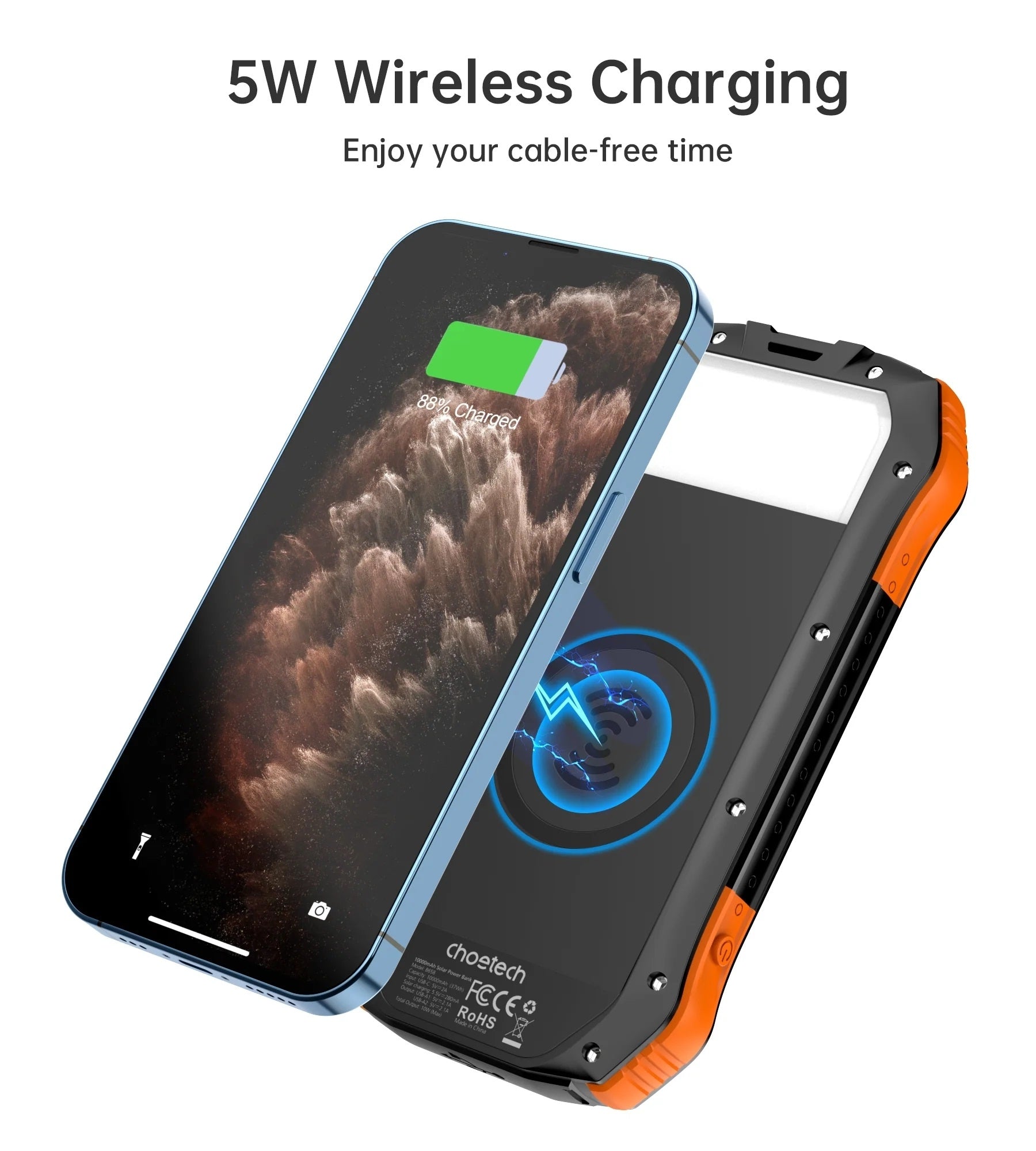 CHOETECH B657 20000mAh Solar Power Bank 4