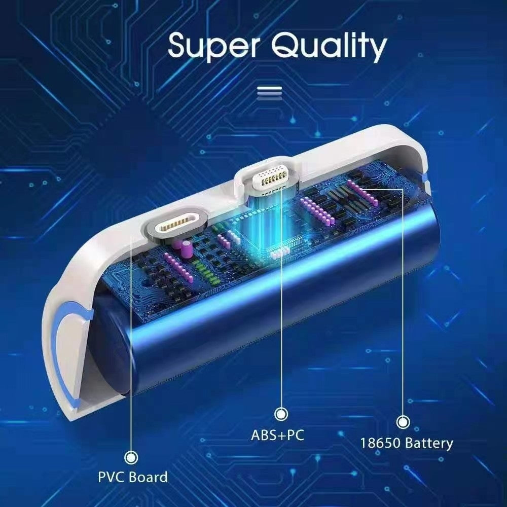 CHOETECH B660-WH 3000mAh Mini Power Bank with 3 Magnetic Connectors (White) 9
