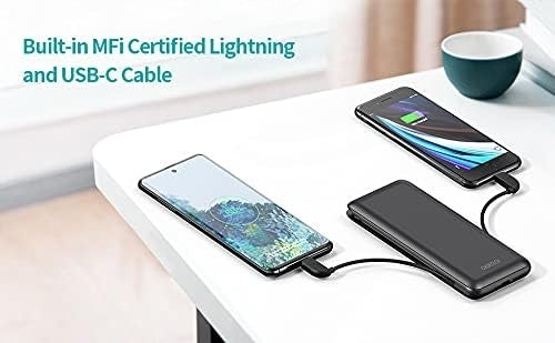 CHOETECH B688-BK 10000mAh MFi Certified PD18W Power Bank (with 2 cables) 3