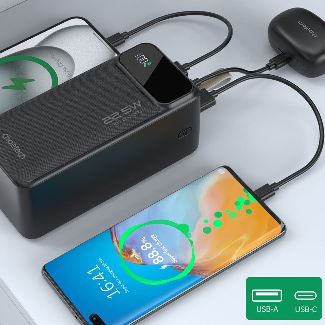 CHOETECH B732 50000mAh Power Bank PD22.5W with Digital Display 3