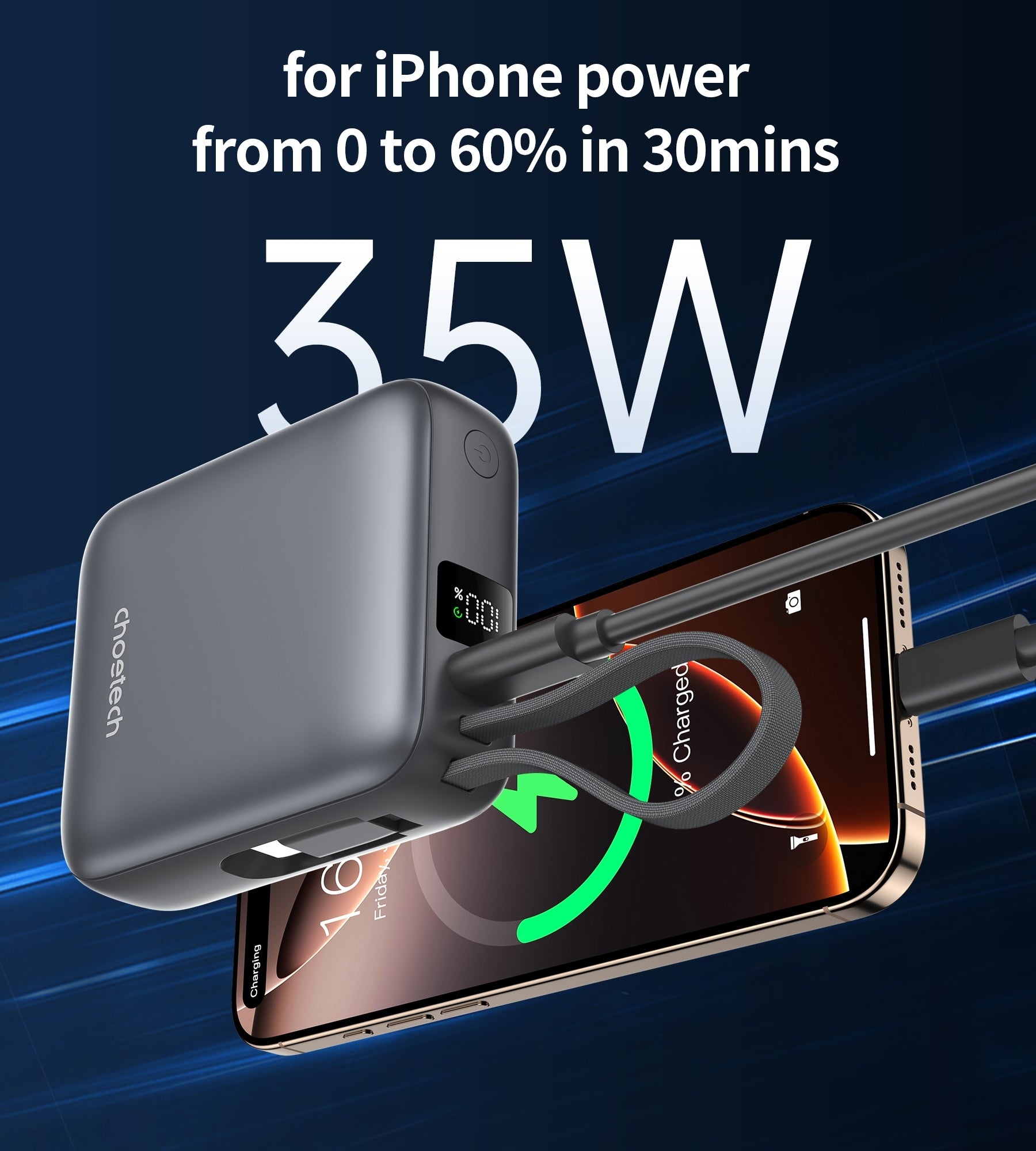 CHOETECH B832-GY 10000mAh 35W 10000mAh PowerLeap Power Bank 4