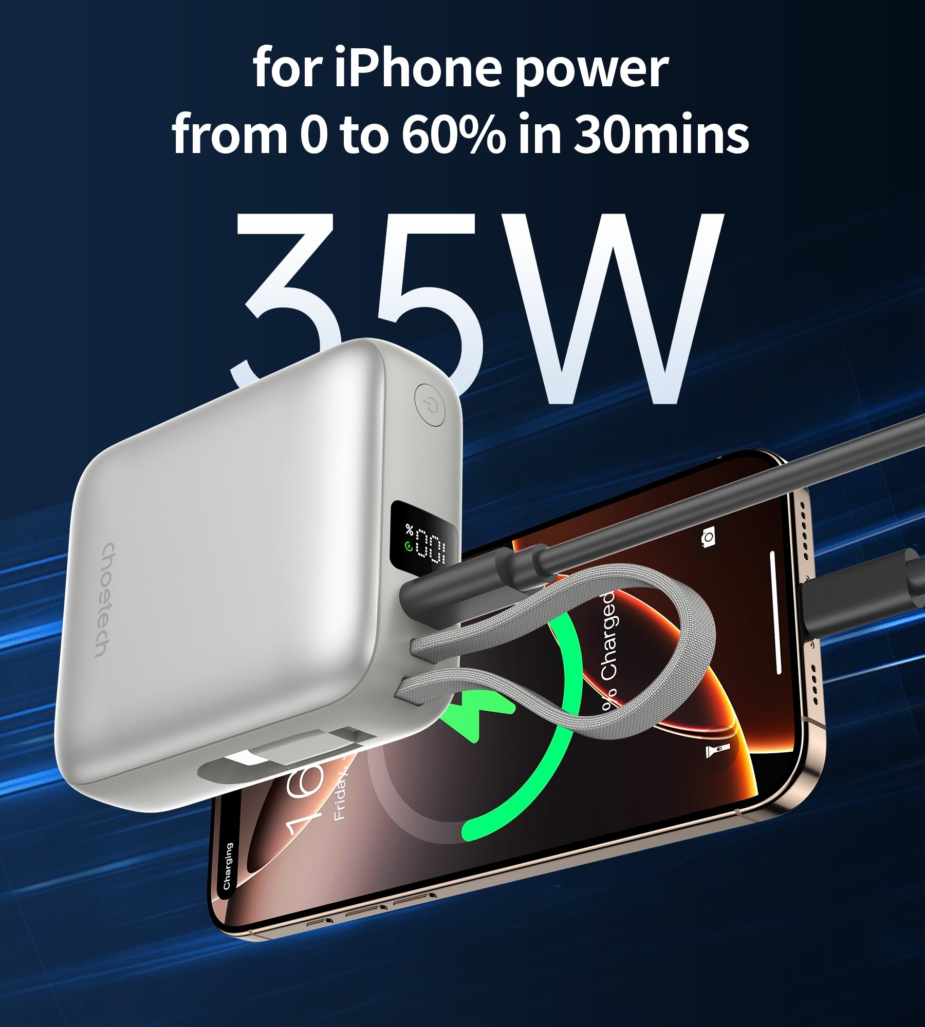 CHOETECH B832-SL 10000mAh 35W 10000mAh PowerLeap Power Bank 3