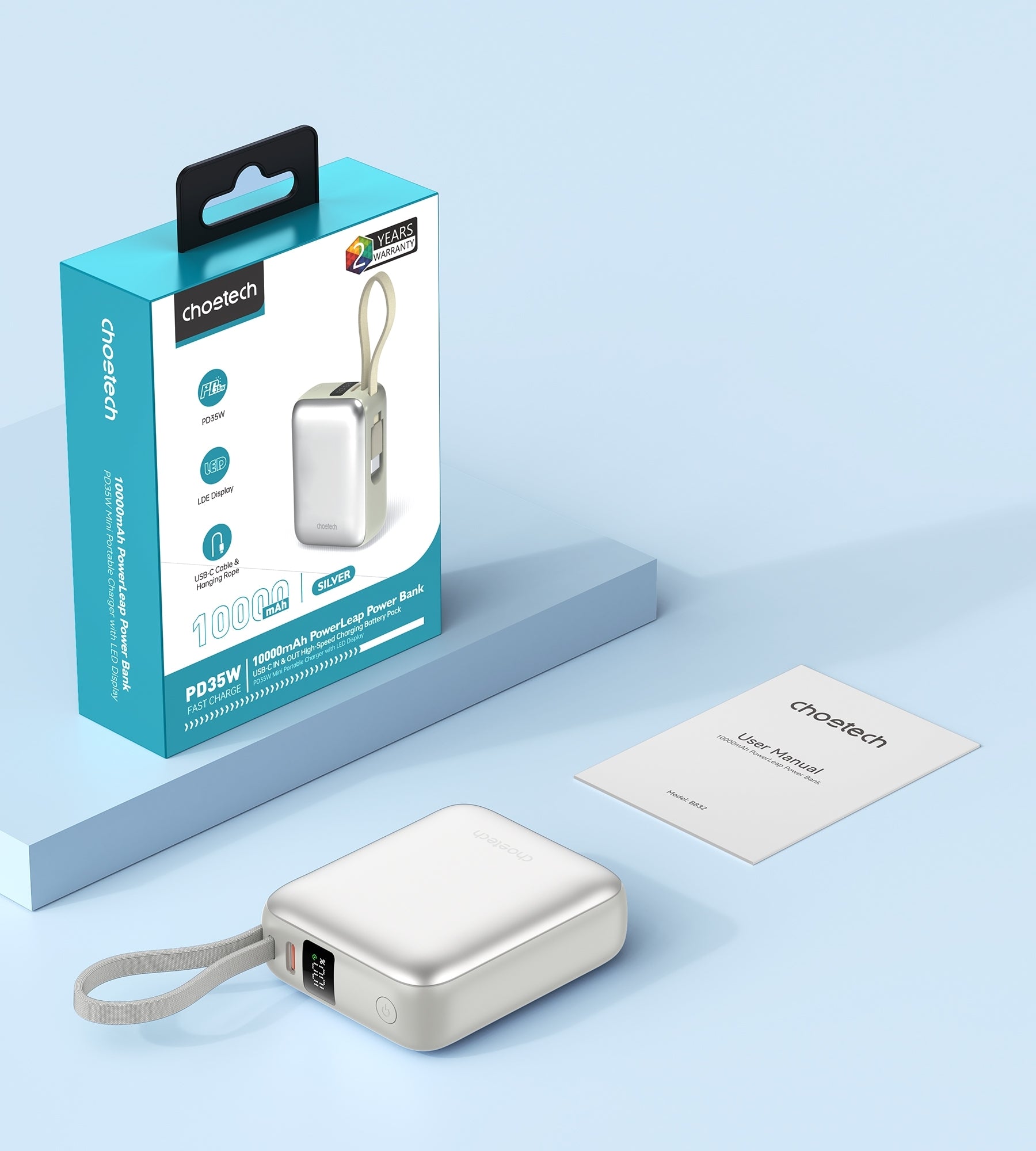 CHOETECH B832-SL 10000mAh 35W 10000mAh PowerLeap Power Bank 5