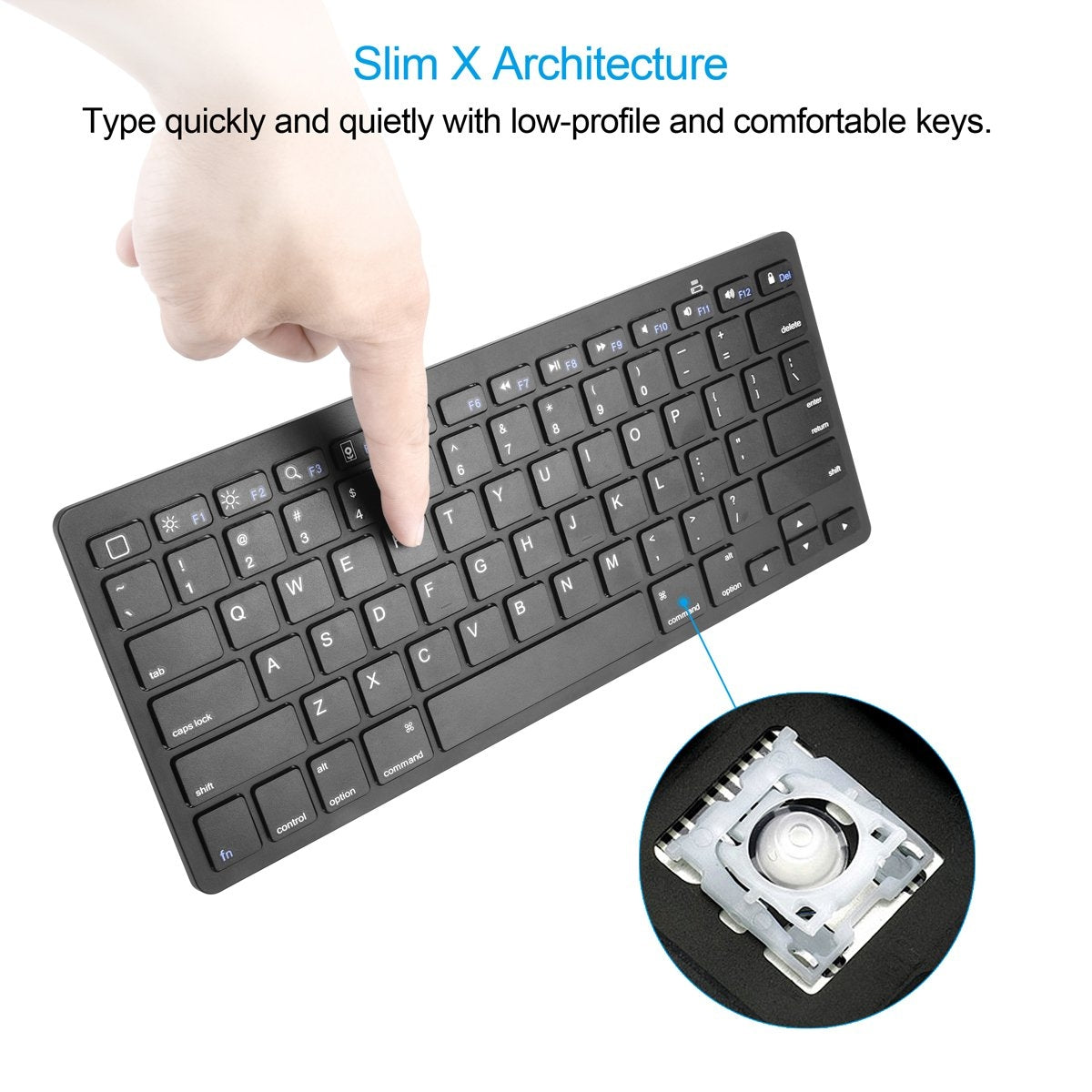 CHOETECH BH-006 Ultra Slim Wireless Bluetooth Keyboard 6