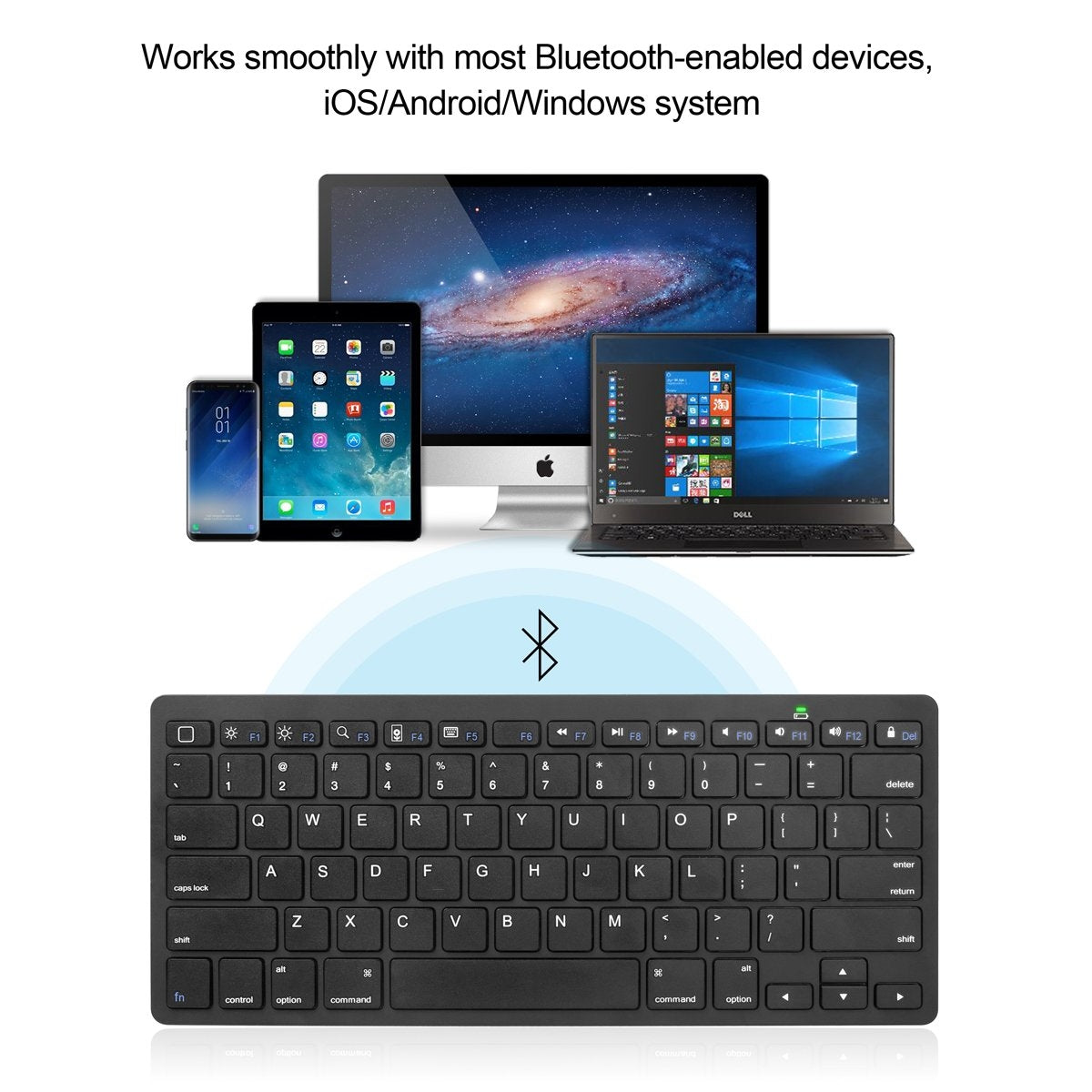 CHOETECH BH-006 Ultra Slim Wireless Bluetooth Keyboard 5