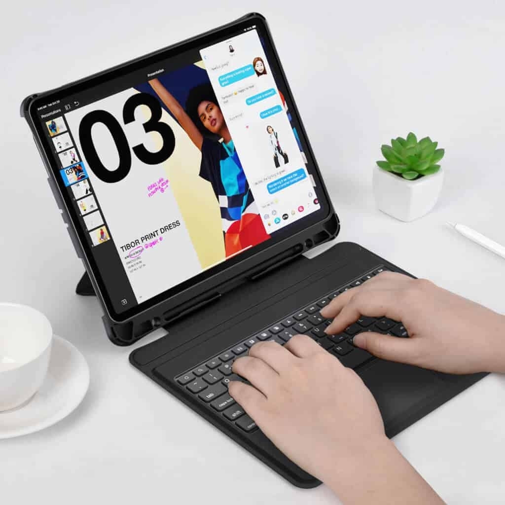 CHOETECH BH-017 Bluetooth Keyboard with Touchpad and Backlight for iPad Pro 10.9 &quot; (Black) 3