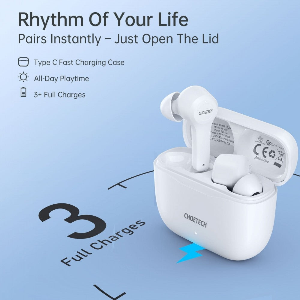 CHOETECH BH-T01 Bluetooth True Wireless Earbuds 5