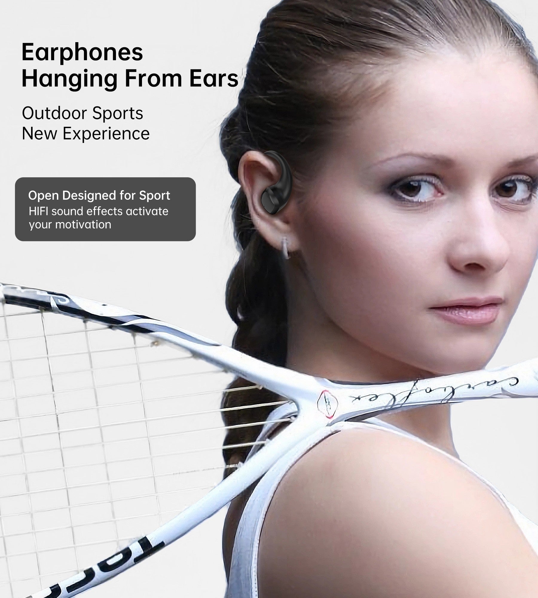 CHOETECH BH-T25 OWS Painless New Concept Bluetooth Earbuds V5.3 TWS Black 6