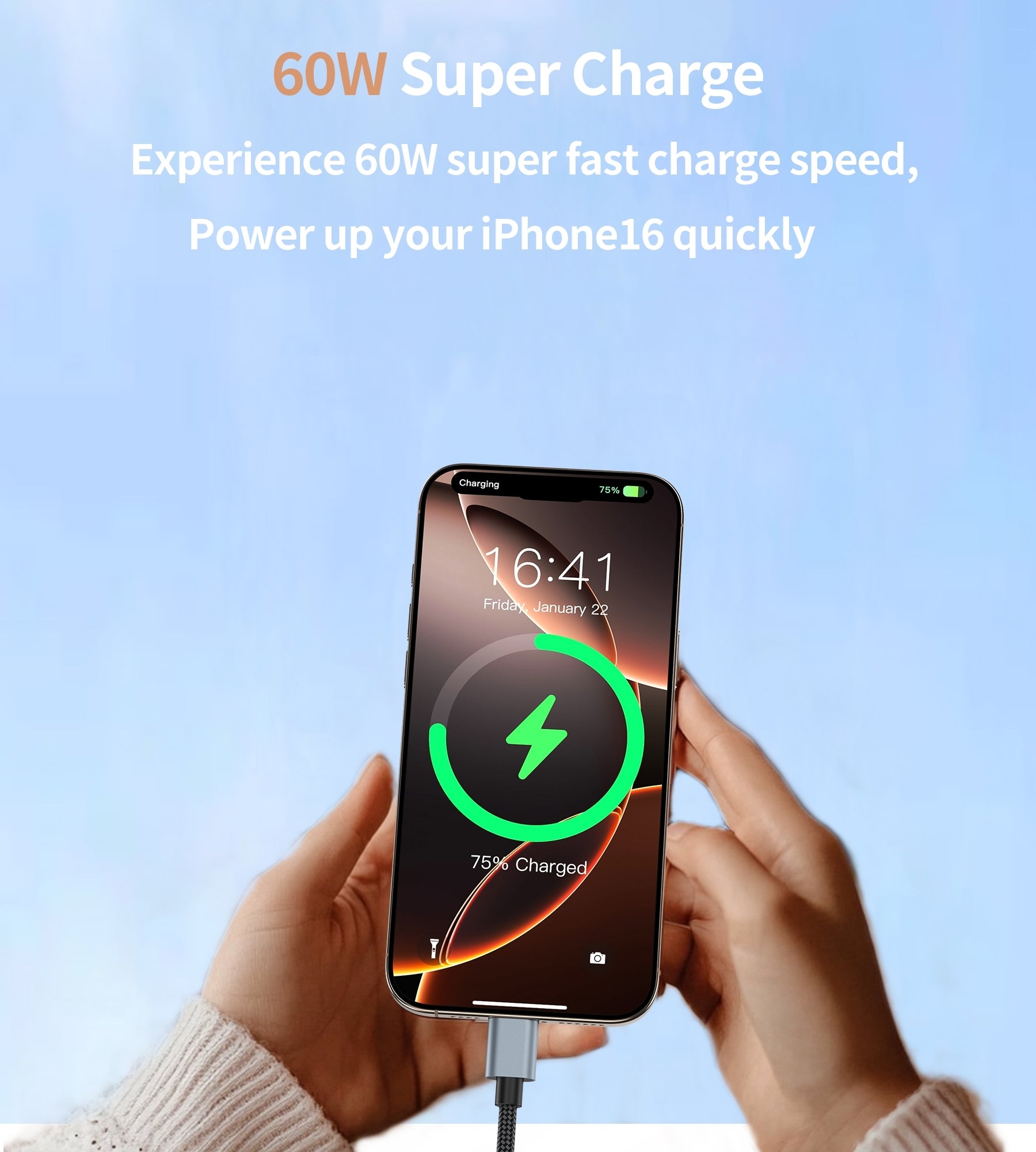 CHOETECH CC1001 Smart PD60W 4-in-1 USB C to C cable 1.2M 5