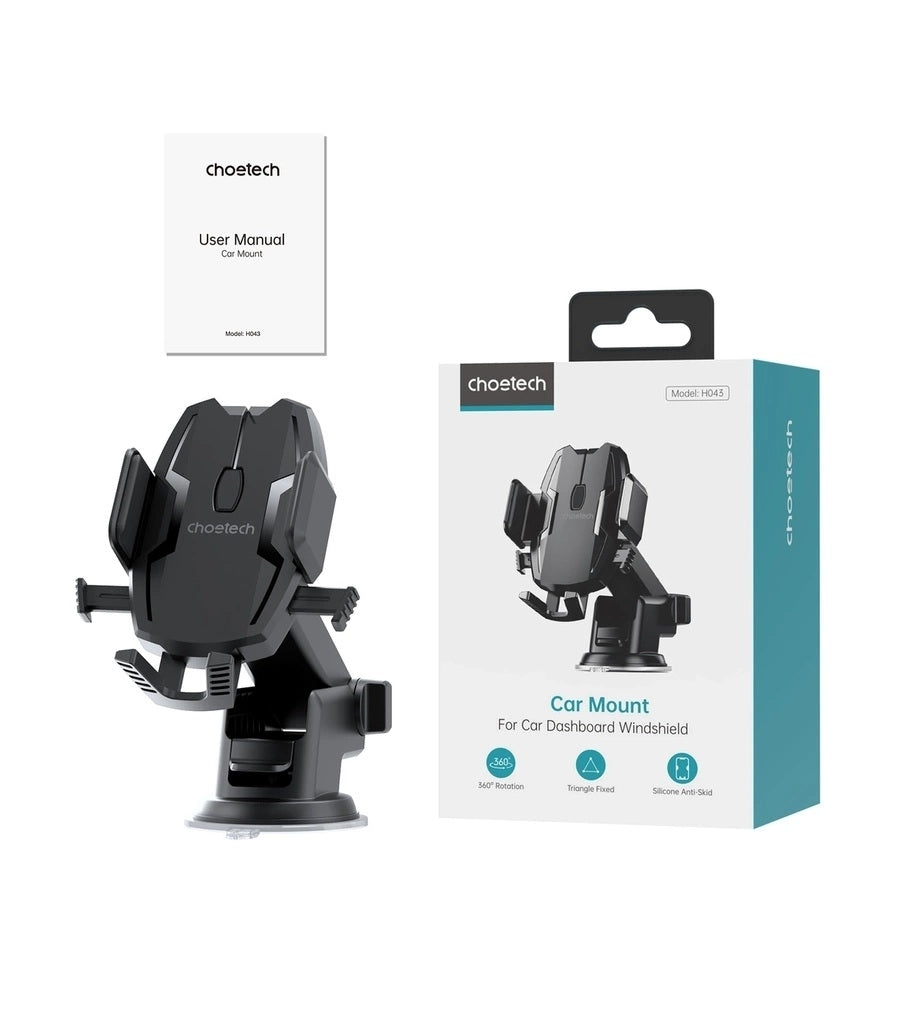 CHOETECH H043 Car Mount for Car Dashboard Windshield Phone Holder 5