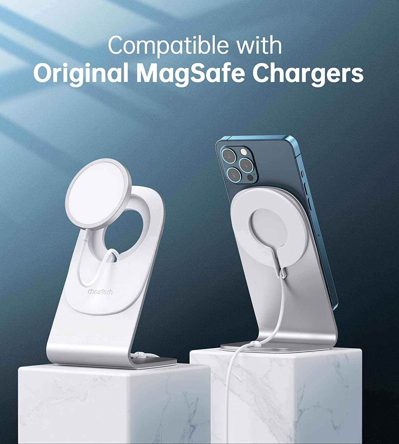 Choetech H046 Phone Stand For MagSafe Charger Aluminum (Stand Only) 4