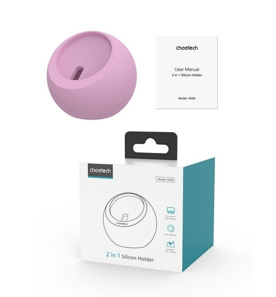 CHOETECH H050-PK Magnetic Holder for iPhone 12/13/14 /15 Series and iWatch (Pink) 3