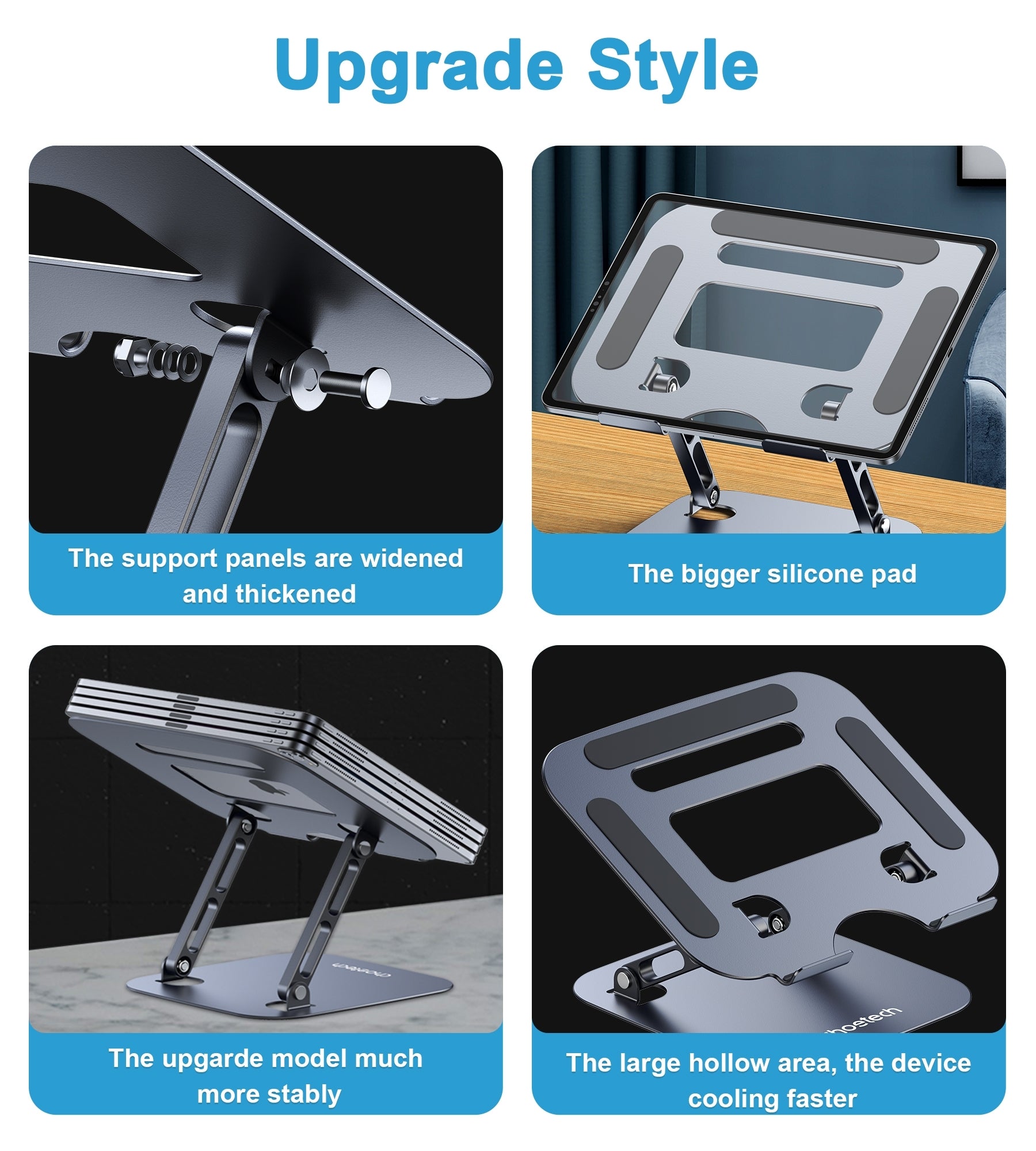 CHOETECH H061-GY Tablet Desktop Holder 6