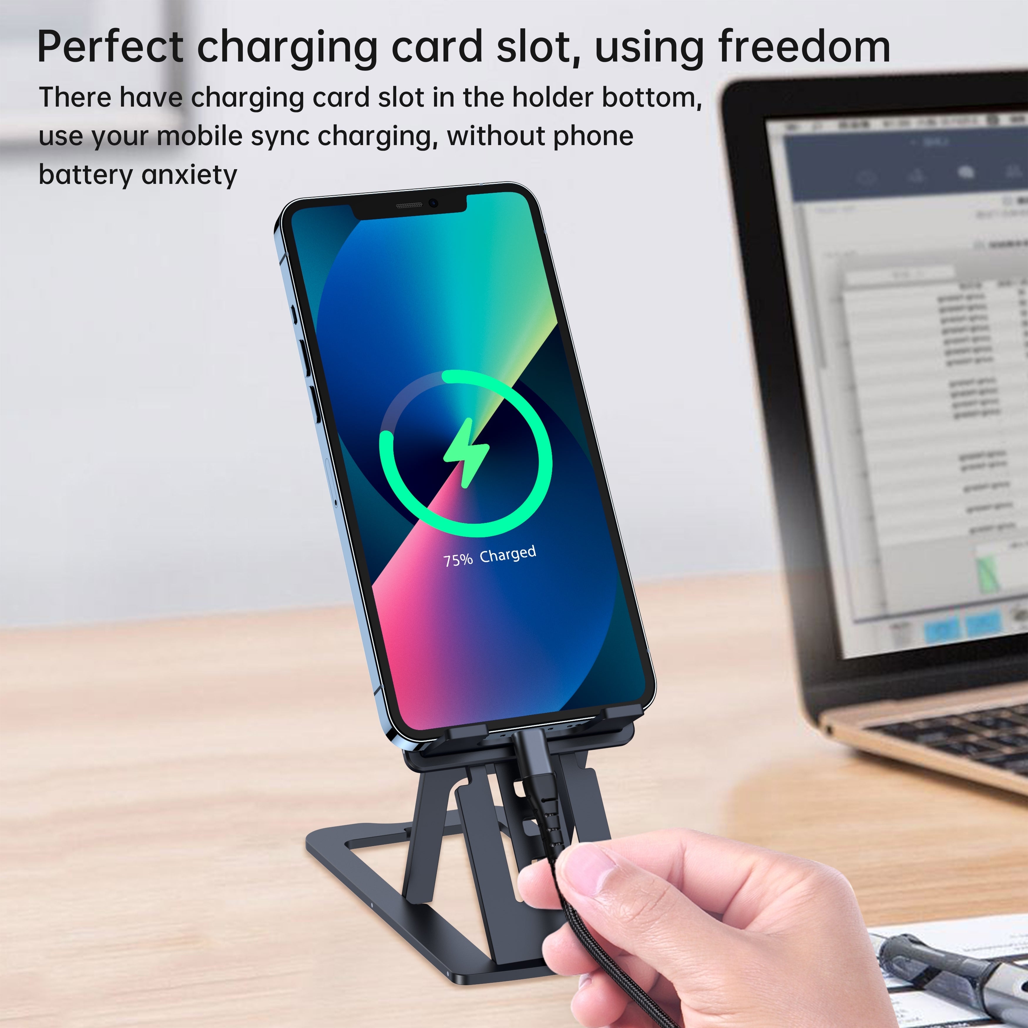 CHOETECH H064-GY Foldable Phone Holder 3