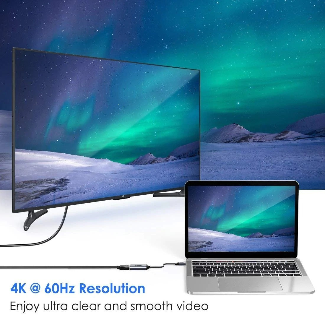 CHOETECH HUB-H10 USB-C To HDMI Braided Cable Adapter 3
