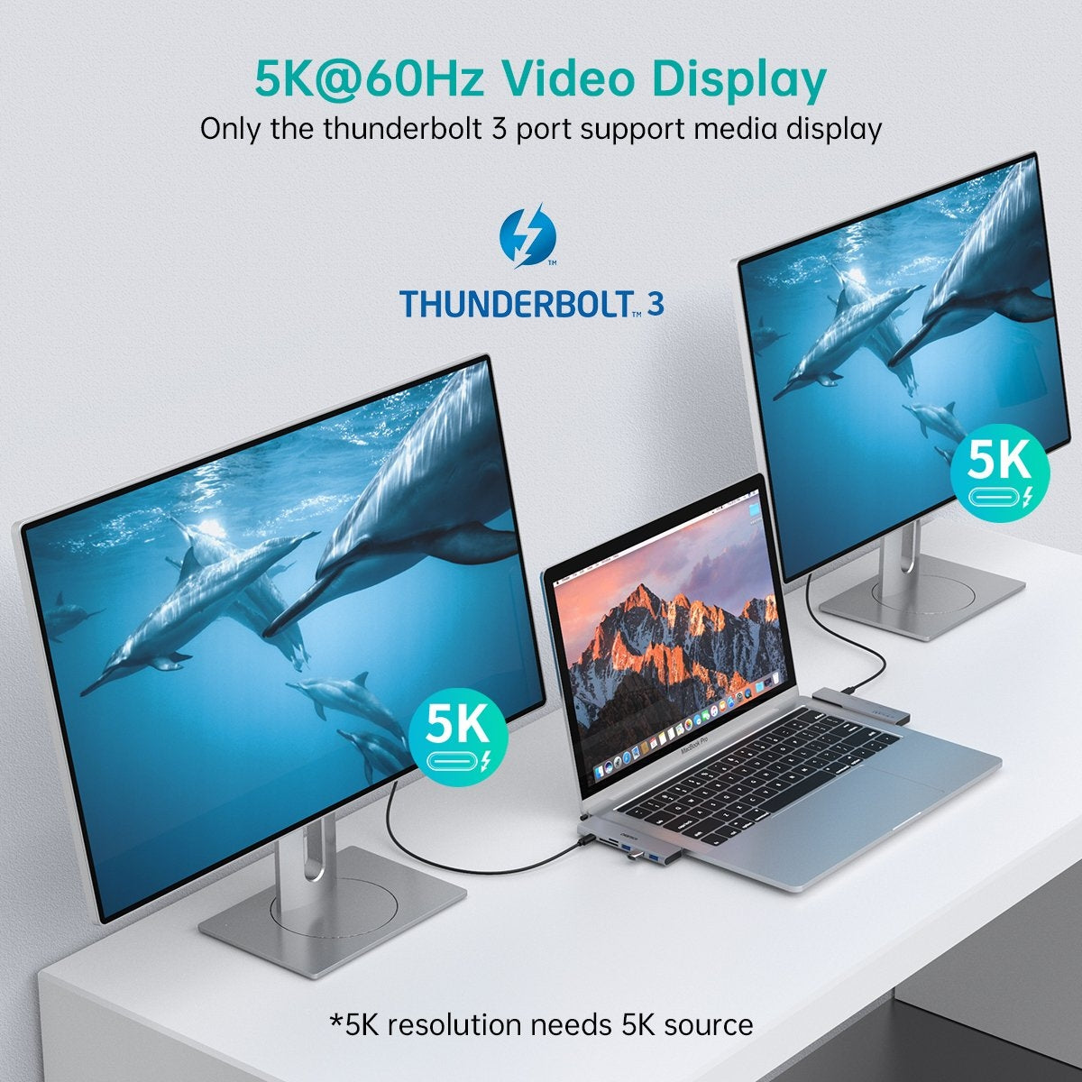 CHOETECH HUB-M23 7-in-1 MacBook Pro USB Adapter 5