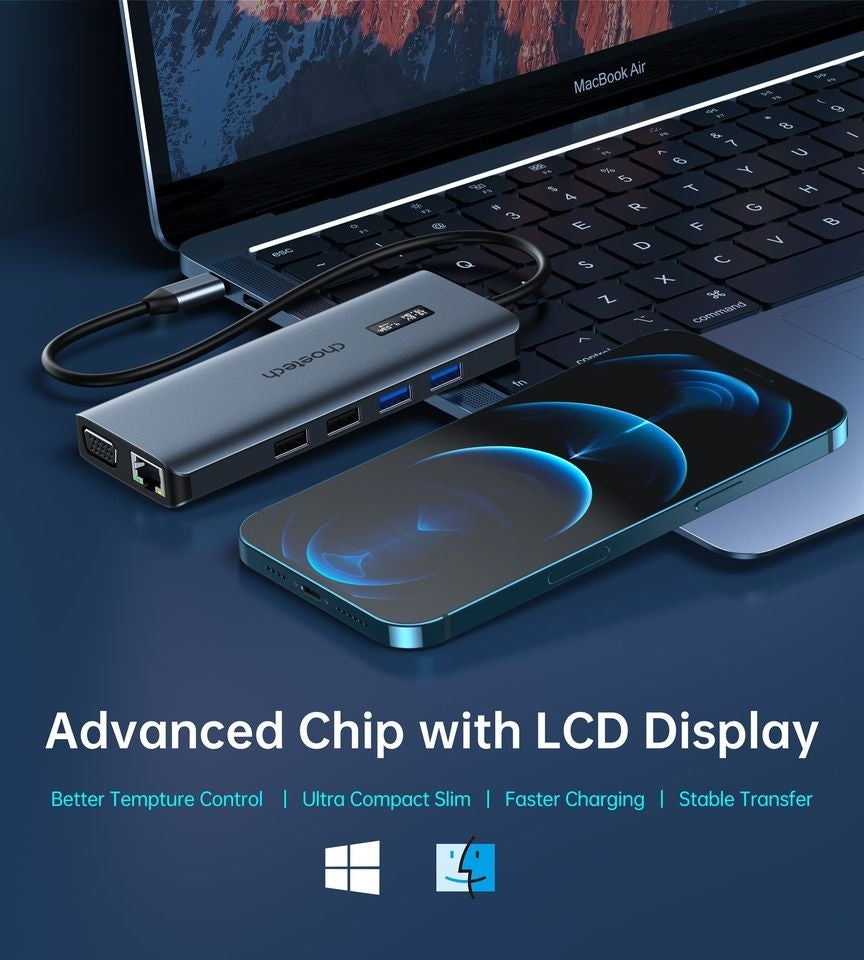 CHOETECH HUB-M26 12-in-1 USB-C Multiport Adapter 3