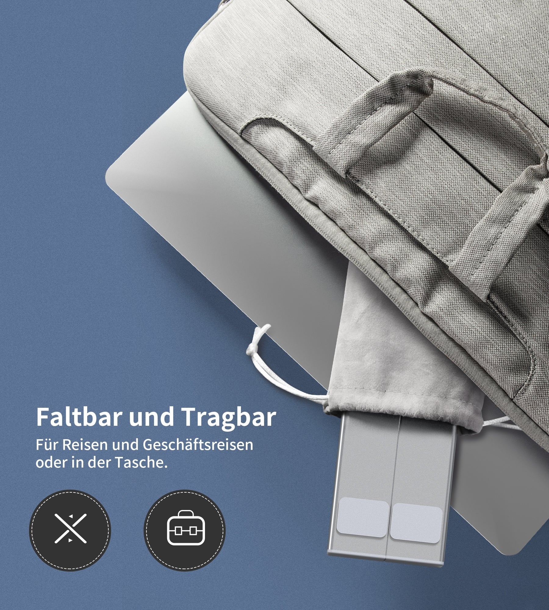 CHOETECH HUB-M48 7-in-1 Hub + Foldable Laptop stand USB-C to HDMI 4K/USB-A/TF&SD/USB-C with PD Charging 7