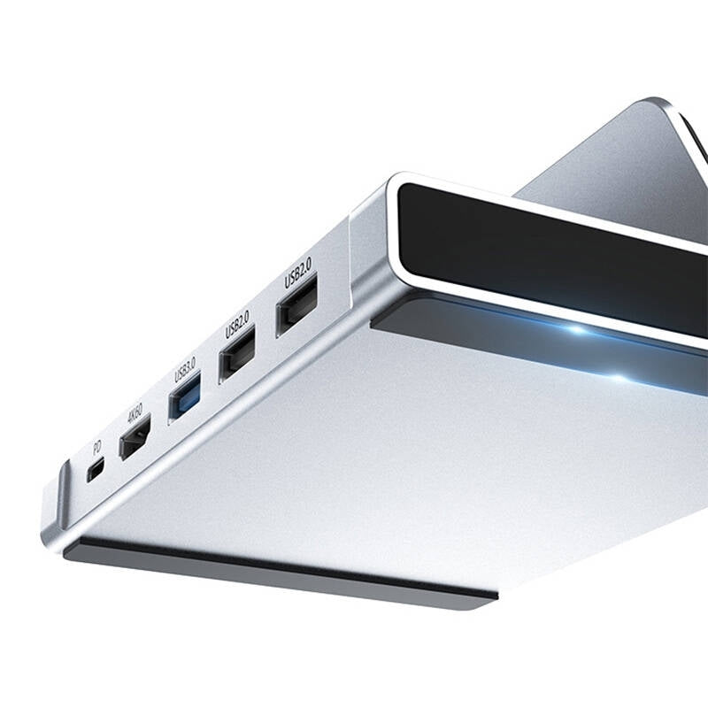 CHOETECH HUB-M77-GY PD100W 5-in-1 USB-C PD+HDMI+USB 3.0A/F+USB2.0 Steam Deck Docking Station 3