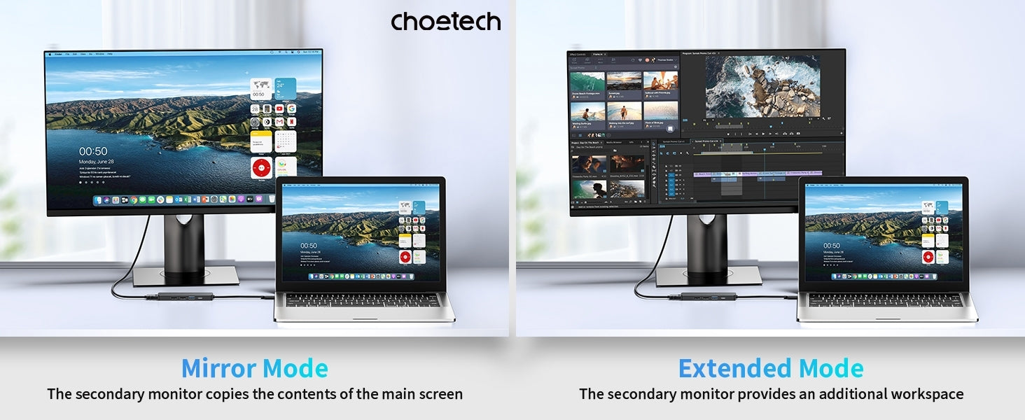 CHOETECH HUB-M80 Hub 5-in-1 Multifunctional Hub 6
