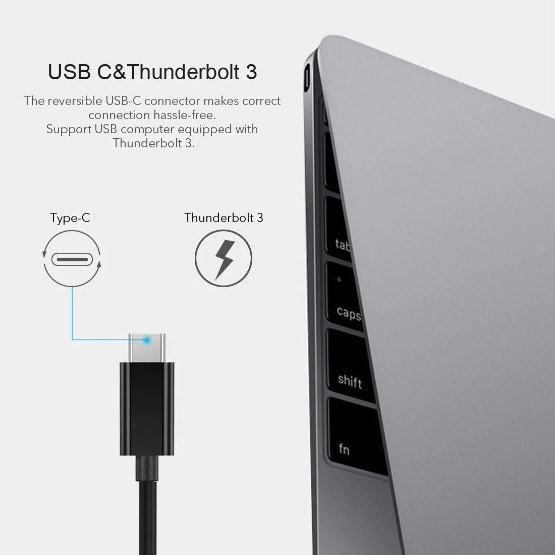 CHOETECH HUB-R01 USB 3.1 Type-C To RJ45 Gigabit Ethernet Adapter 4