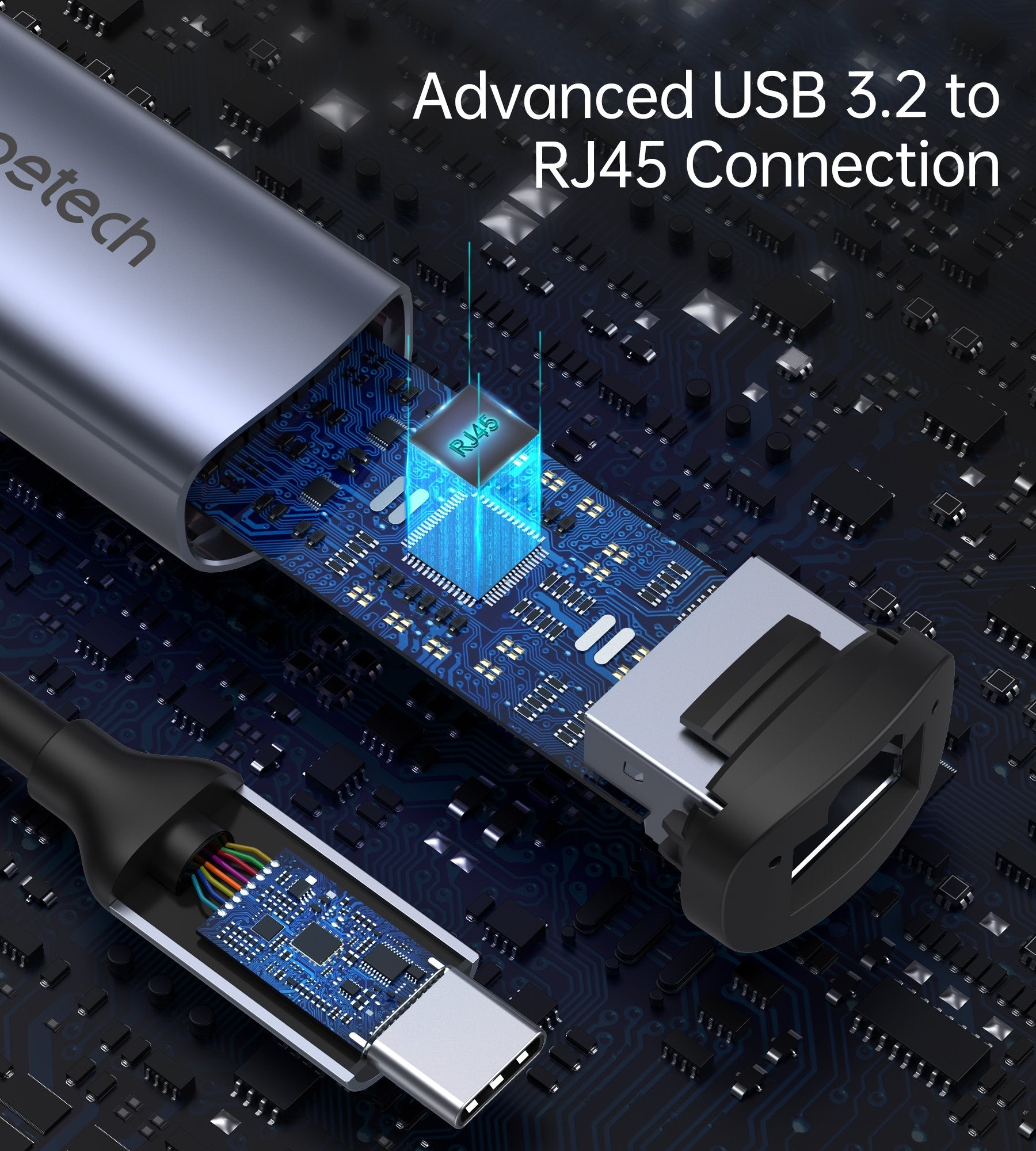 CHOETECH HUB-R02 USB-C to Gigabit Ethernet Adapter 4