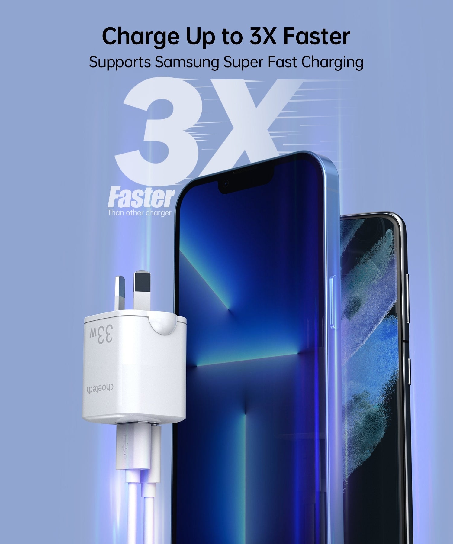CHOETECH PD5006 33W Dual Port Wall Charger 4