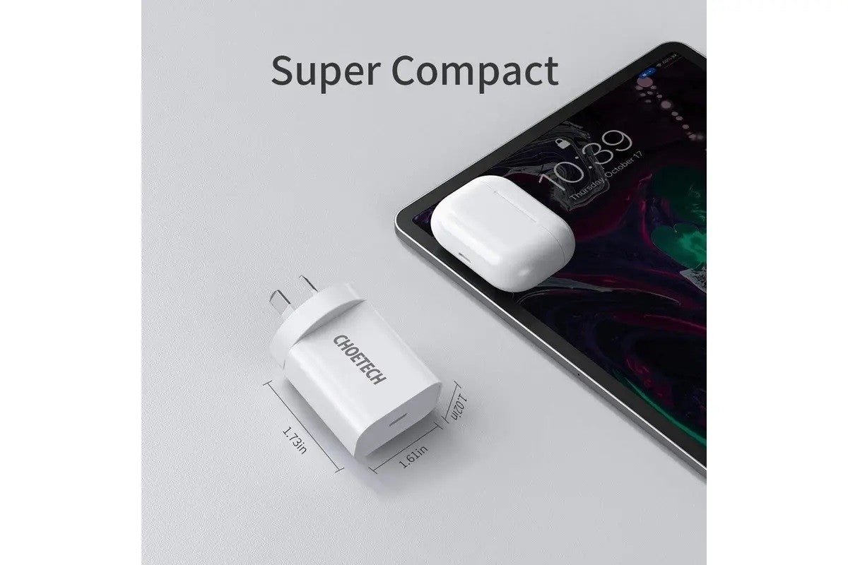 CHOETECH Q5004CL PD20W USB-C iPhone Fast Charger with MFi Certified USB-C Cable 5