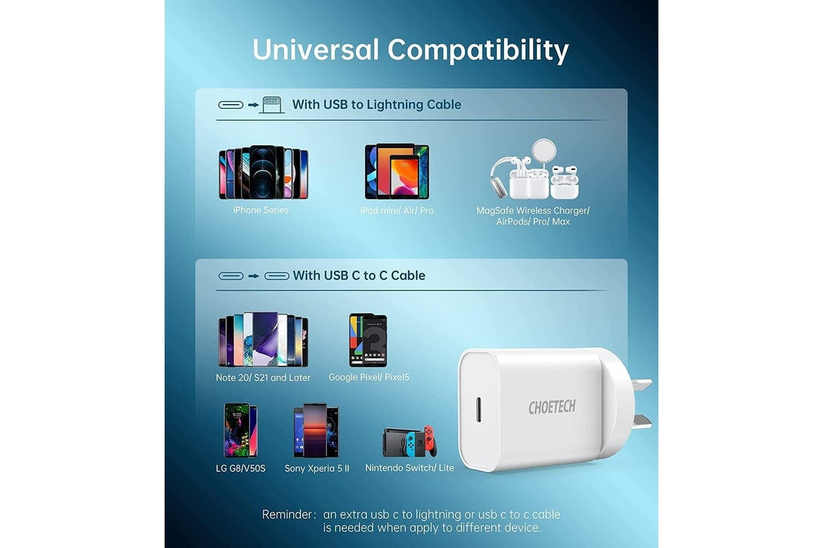 Choetech Q5004 PD Fast Type C Wall Charger 20W 6