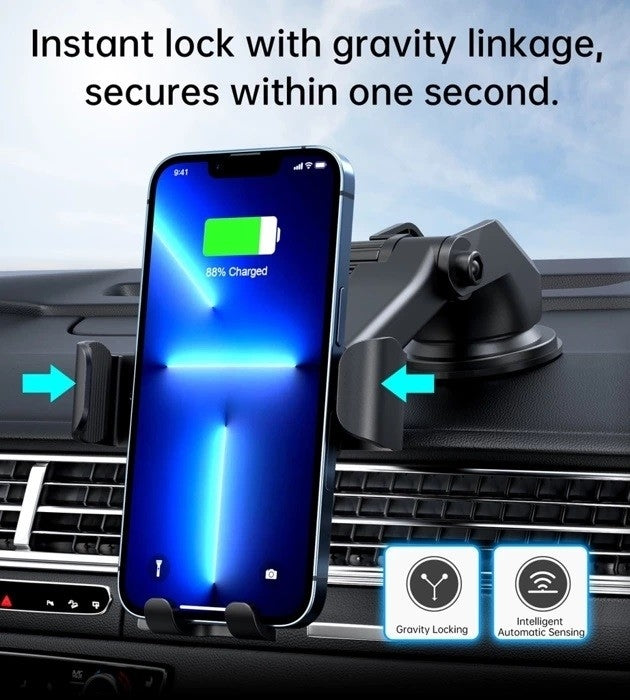CHOETECH T203-F 15W Gravity Car Charger Holder 8