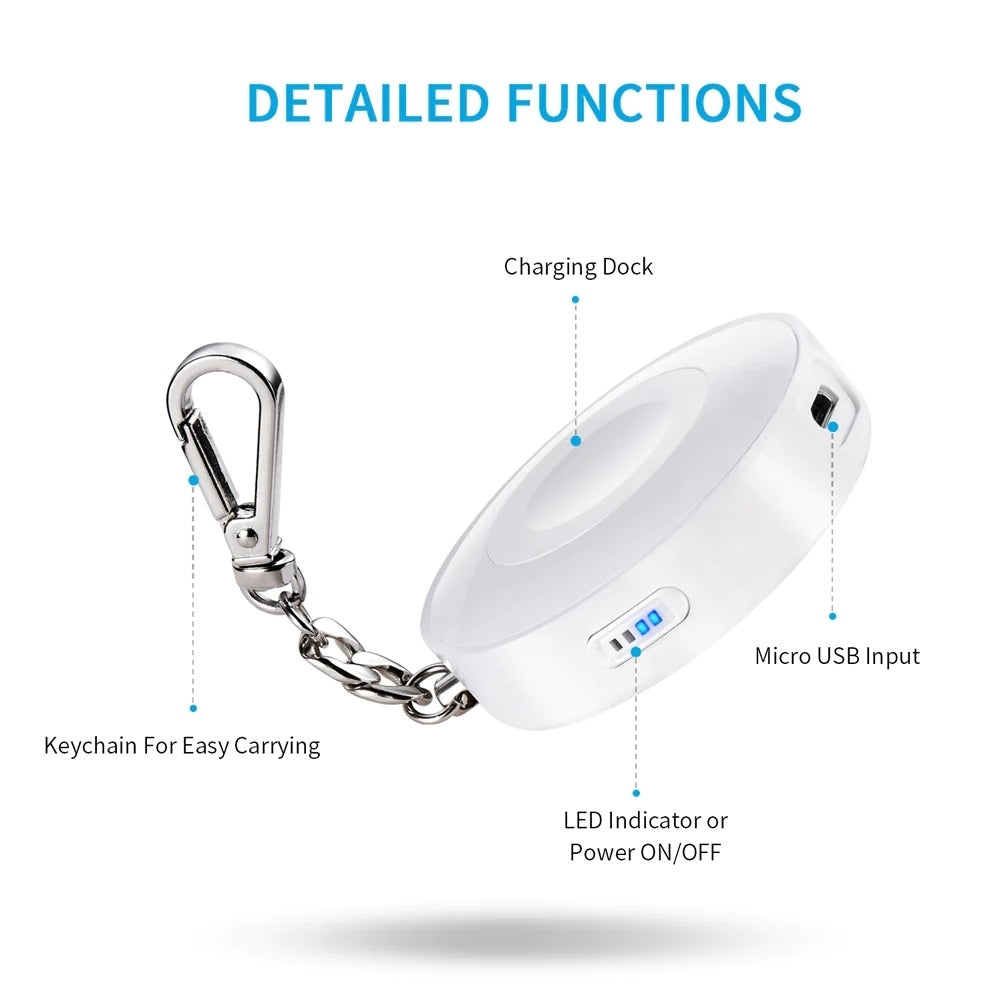 CHOETECH T313 MFI Magnetic Wireless Charger 900mAh power for iWatch (White) 3