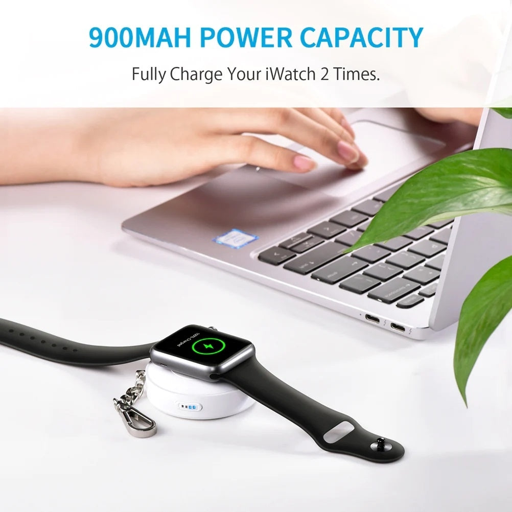 CHOETECH T313 MFI Magnetic Wireless Charger 900mAh power for iWatch (White) 4