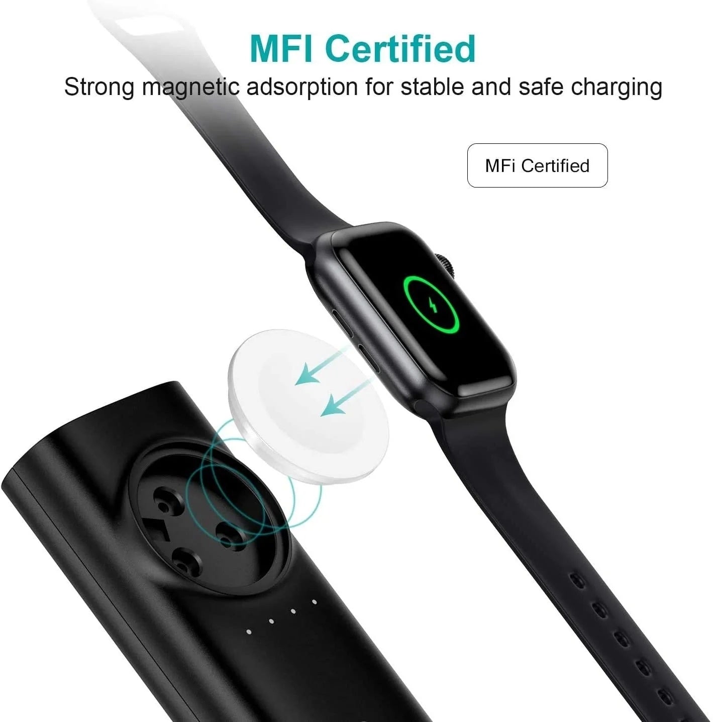 CHOETECH T315 2-in-1 Portable Wireless iWatch Quick Charger 5000mAh Power Bank 6