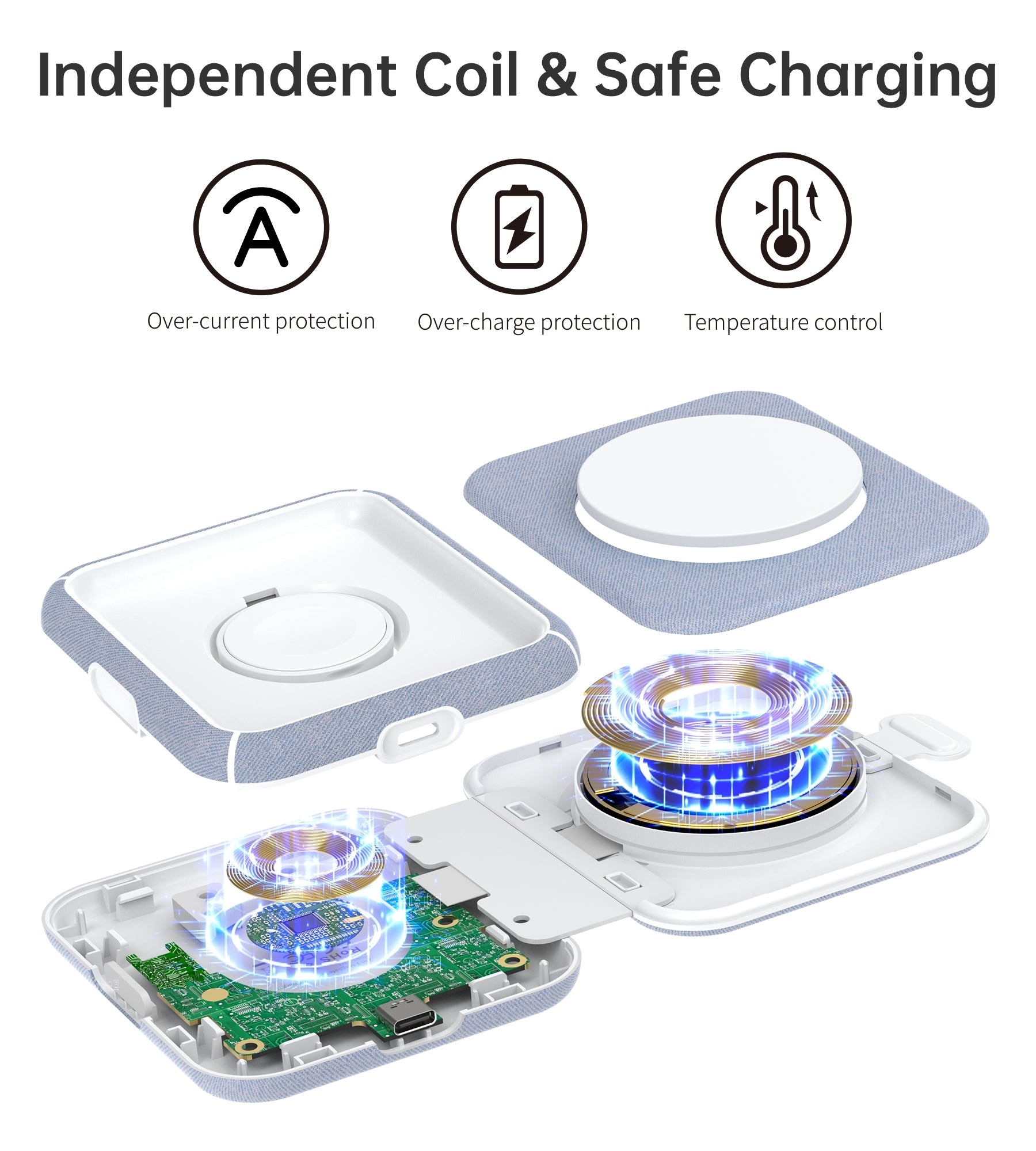 CHOETECH T323 2-in-1 Magsafe&MFI Wireless Charger 10
