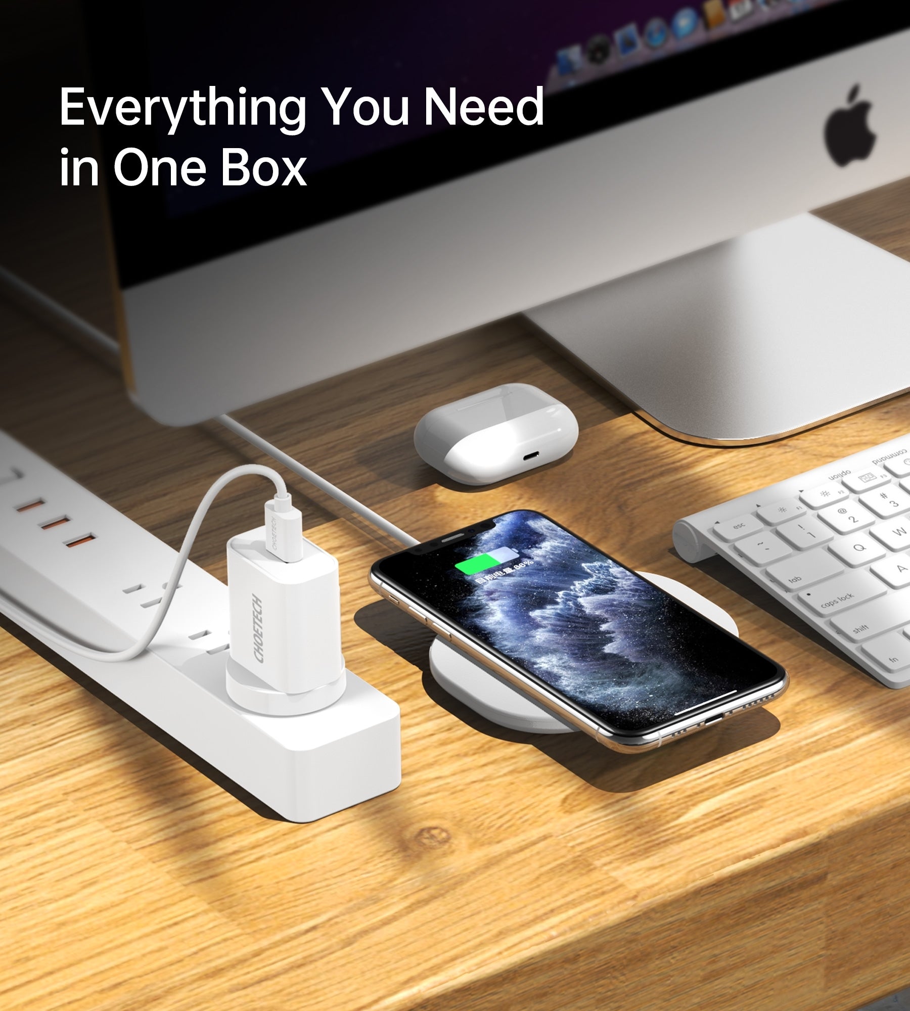 CHOETECH T550-F Airpods/Phone Wireless Fast Charging Pad 7