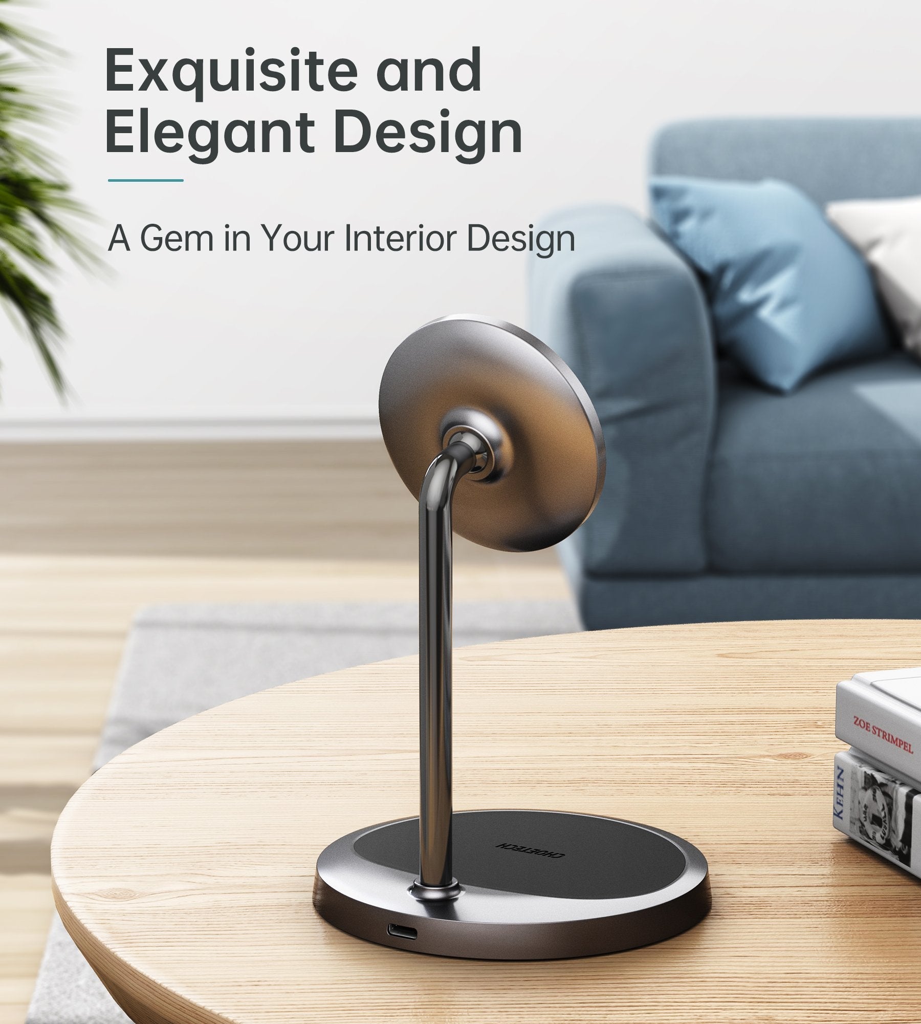 Choetech T575-F MagSafe iPhone Magnetic Wireless Charger Stand 4