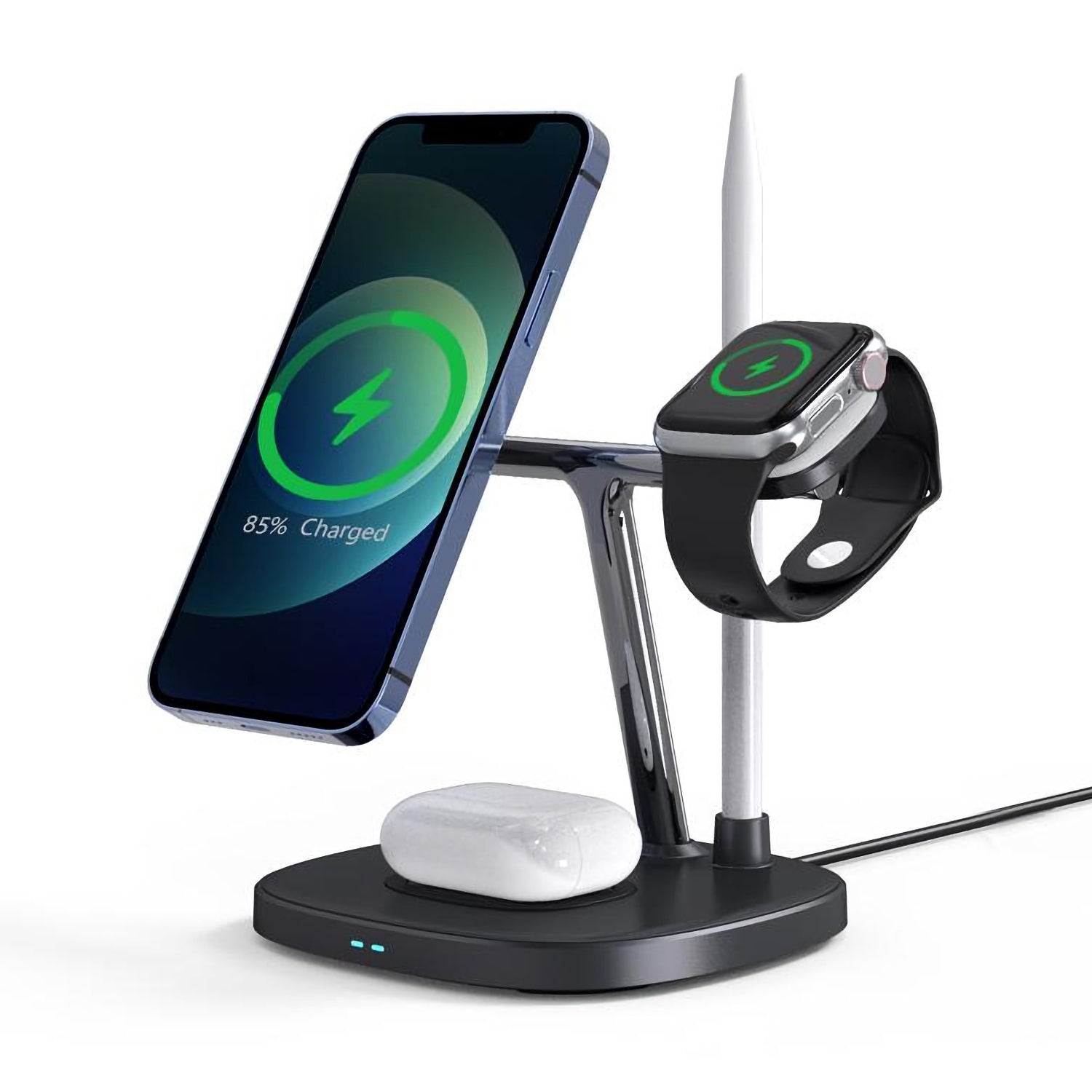 CHOETECH T583-F 4-in-1 Magentic Wireless Charging Station for iPhone/Apple Watch/Headphones/Pencil 3