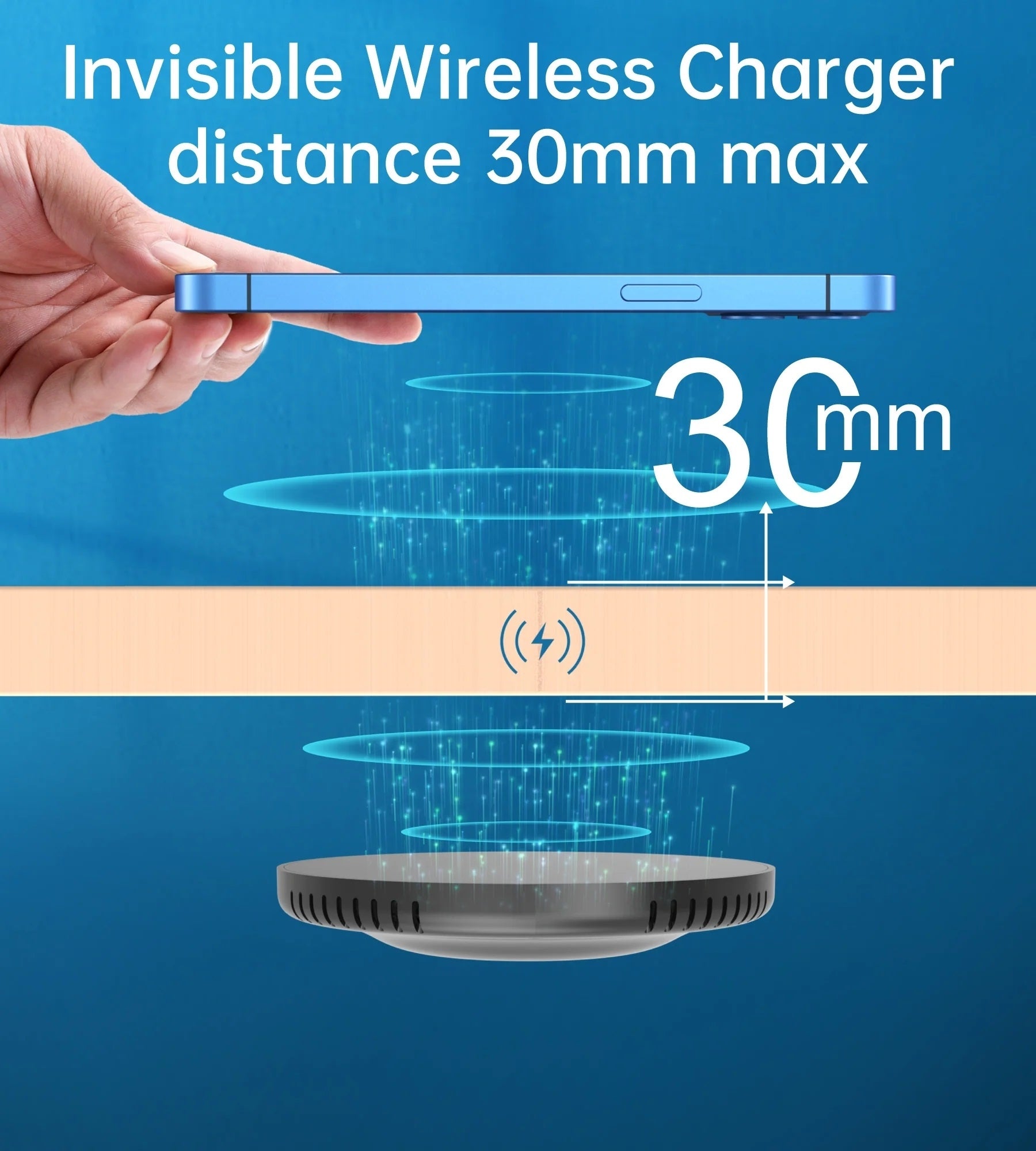 CHOETECH T590-F 10W Invisible Wireless Charger 3