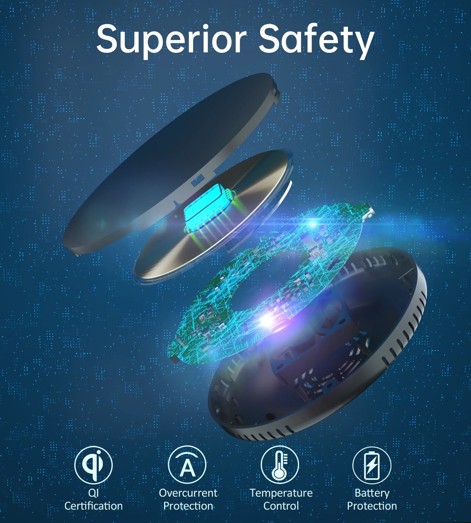 CHOETECH T590-F 10W Invisible Wireless Charger 7