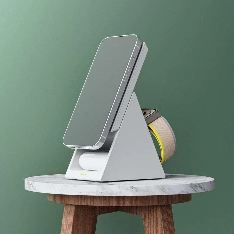 CHOETECH T600-F 3-in-1 Containable Magnetic Wireless Charger 4