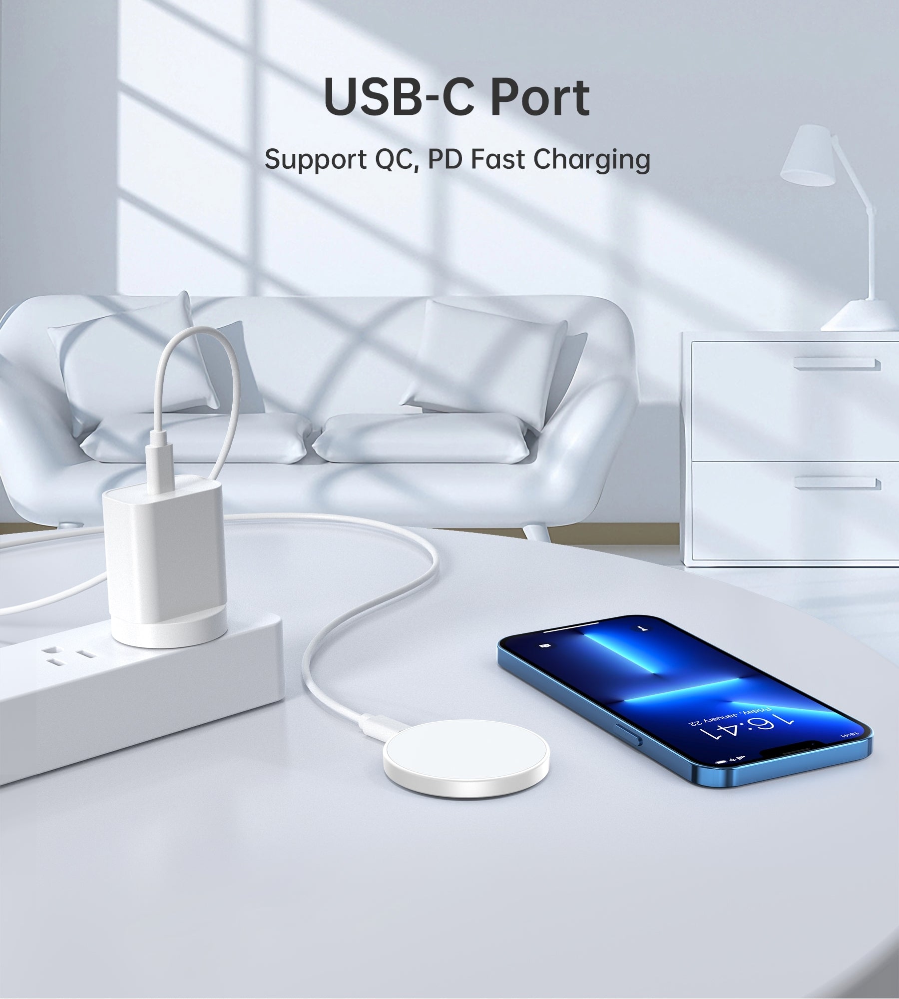 CHOETECH T603-F Ring Holder and Magnetic 15W Wireless Charger for Phone/airPod/iWatch 11