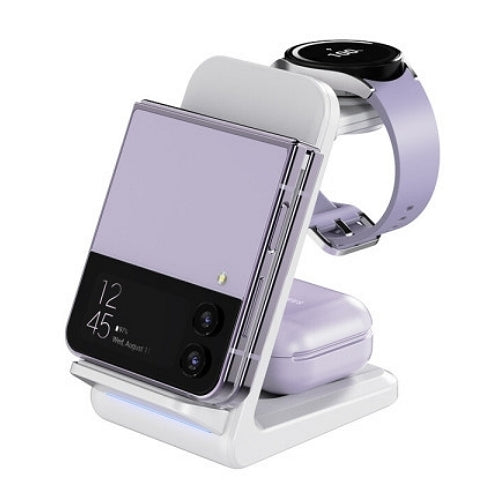 CHOETECH T608-F 15W 4-in-1 Wireless Charger Stand for iWatch and Samsung Watch 3