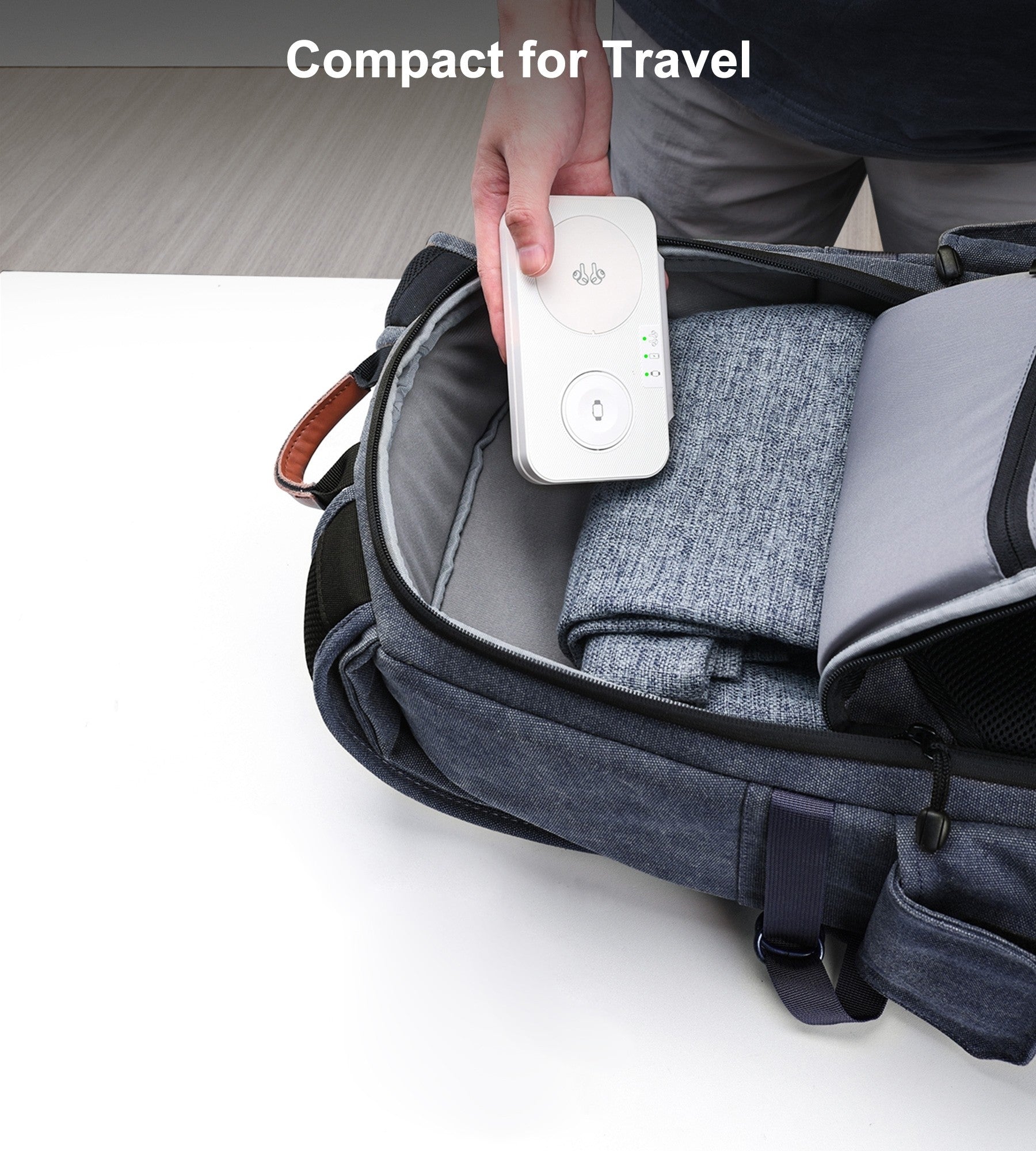 CHOETECH T616-F-WH 3in1 Magnetic Foldable Wireless Charger White 7