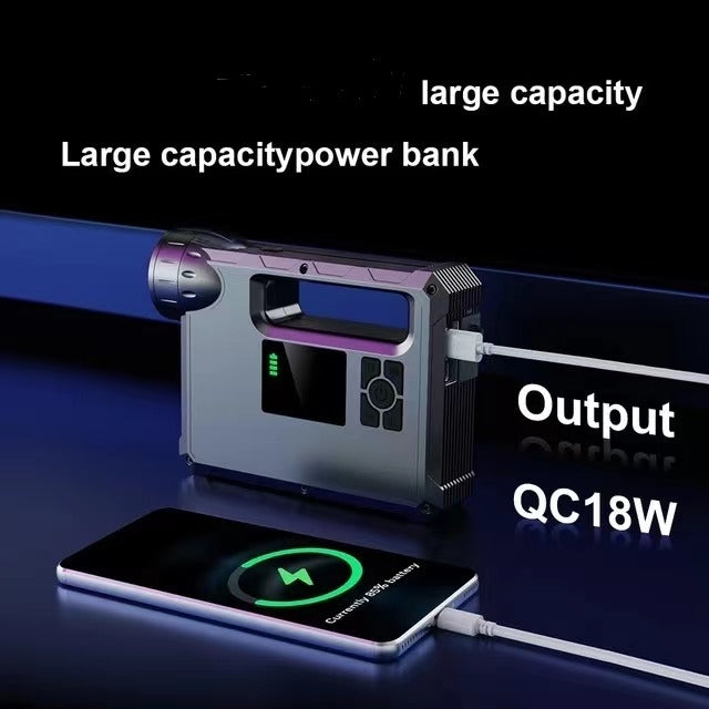 CHOETECH TC0017 4-in-1 10000mAh Car Jump Starter + Power Bank + Air Pump + LED Flashlight 3