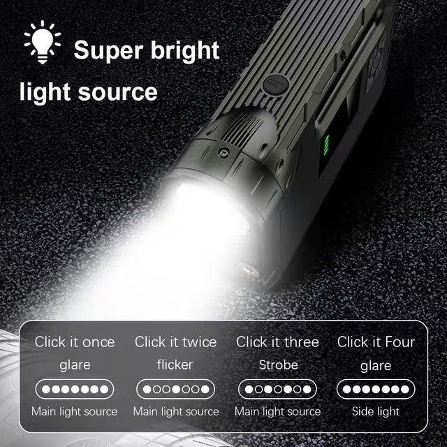 CHOETECH TC0017 4-in-1 10000mAh Car Jump Starter + Power Bank + Air Pump + LED Flashlight 4