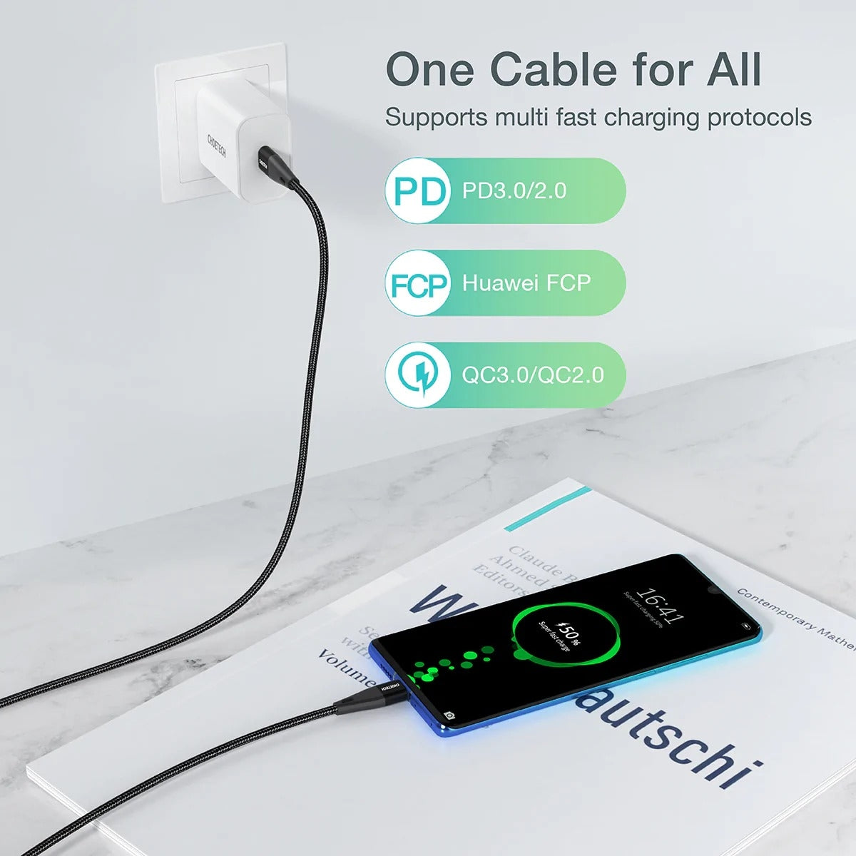 CHOETECH XCC-1003 USB-C To USB-C Cable 1.2M 7