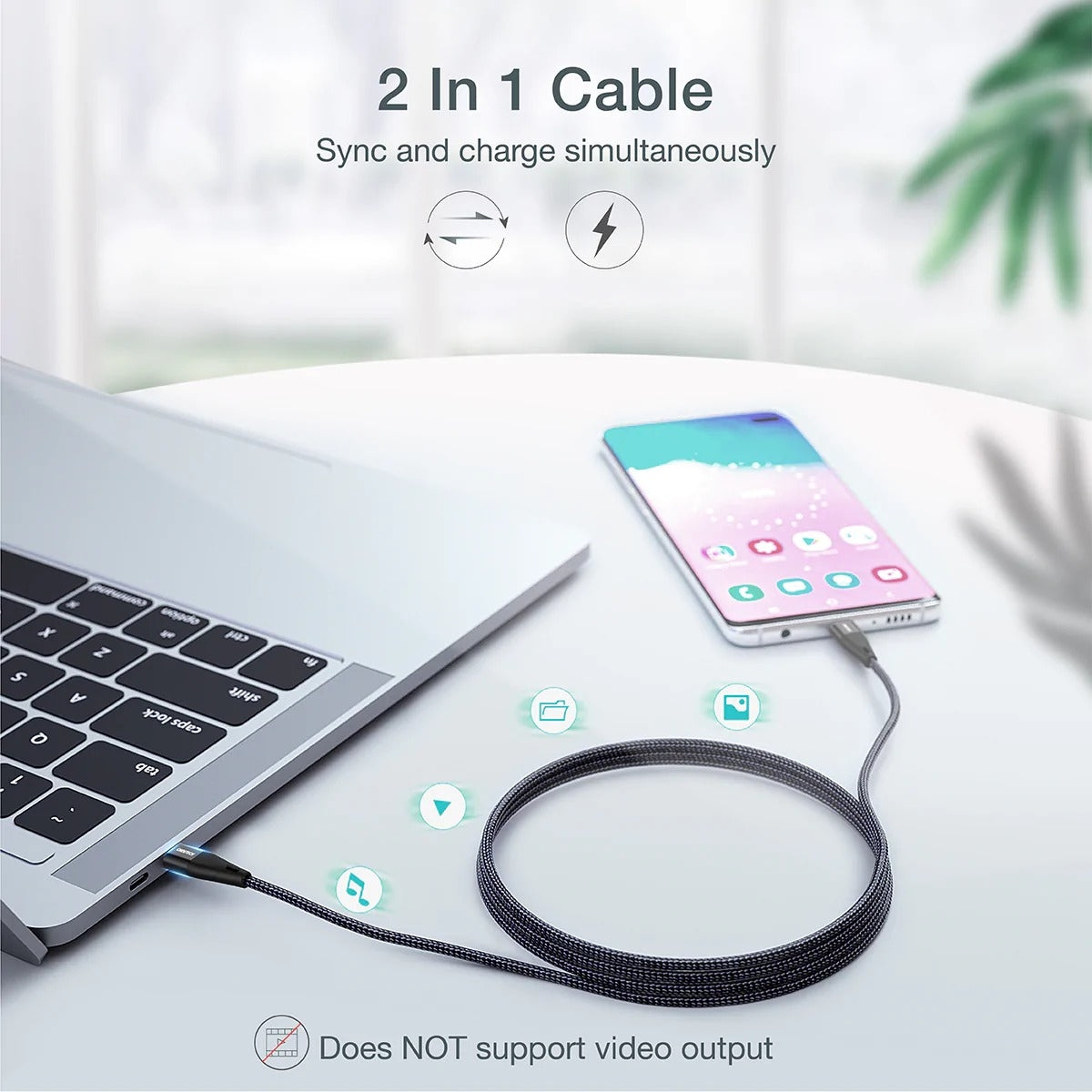 CHOETECH XCC-1004 USB-C To USB-C Cable 2M 8