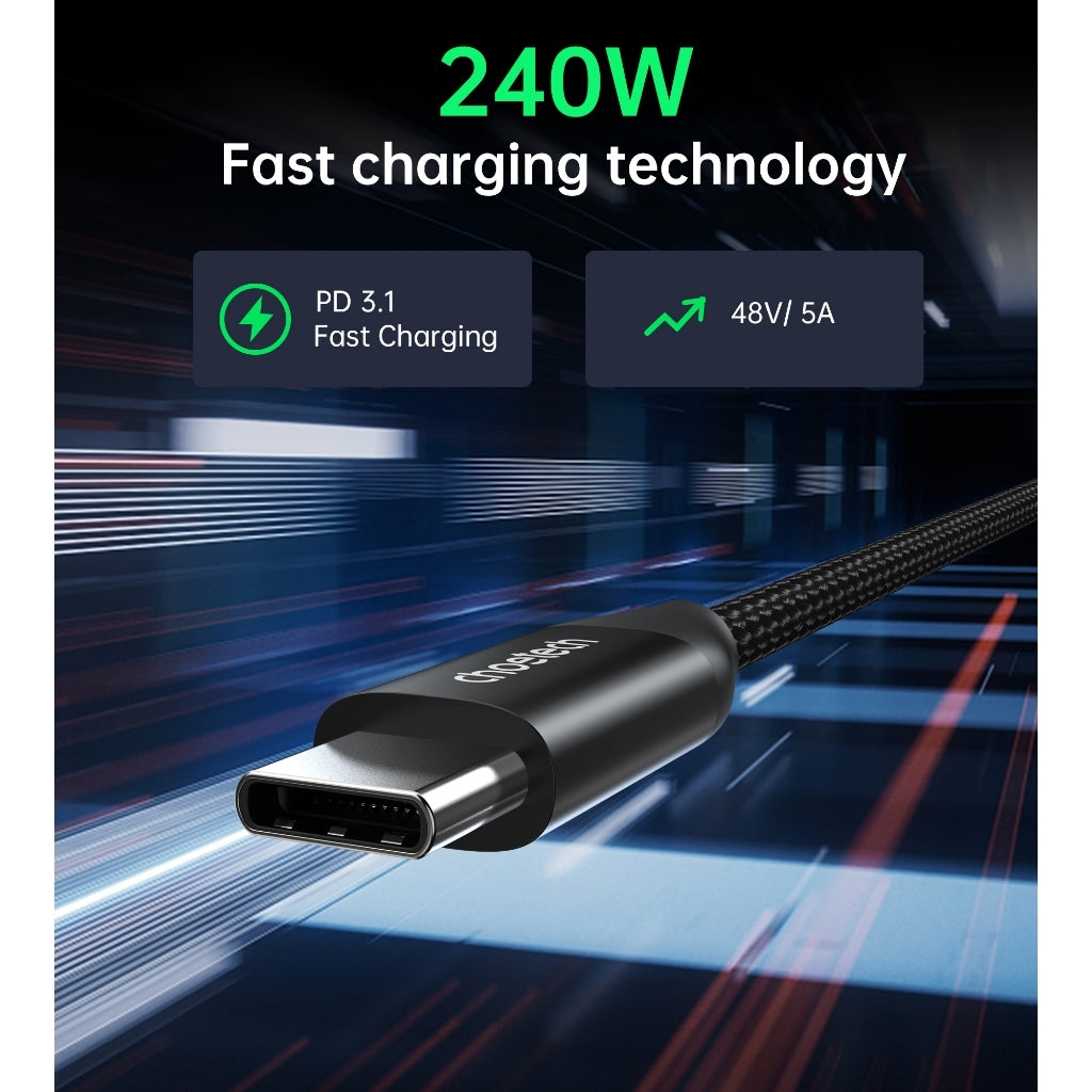 CHOETECH XCC-1036 USB-C M to M PD3.1 240W Super Fast Charging Cable 2M 3