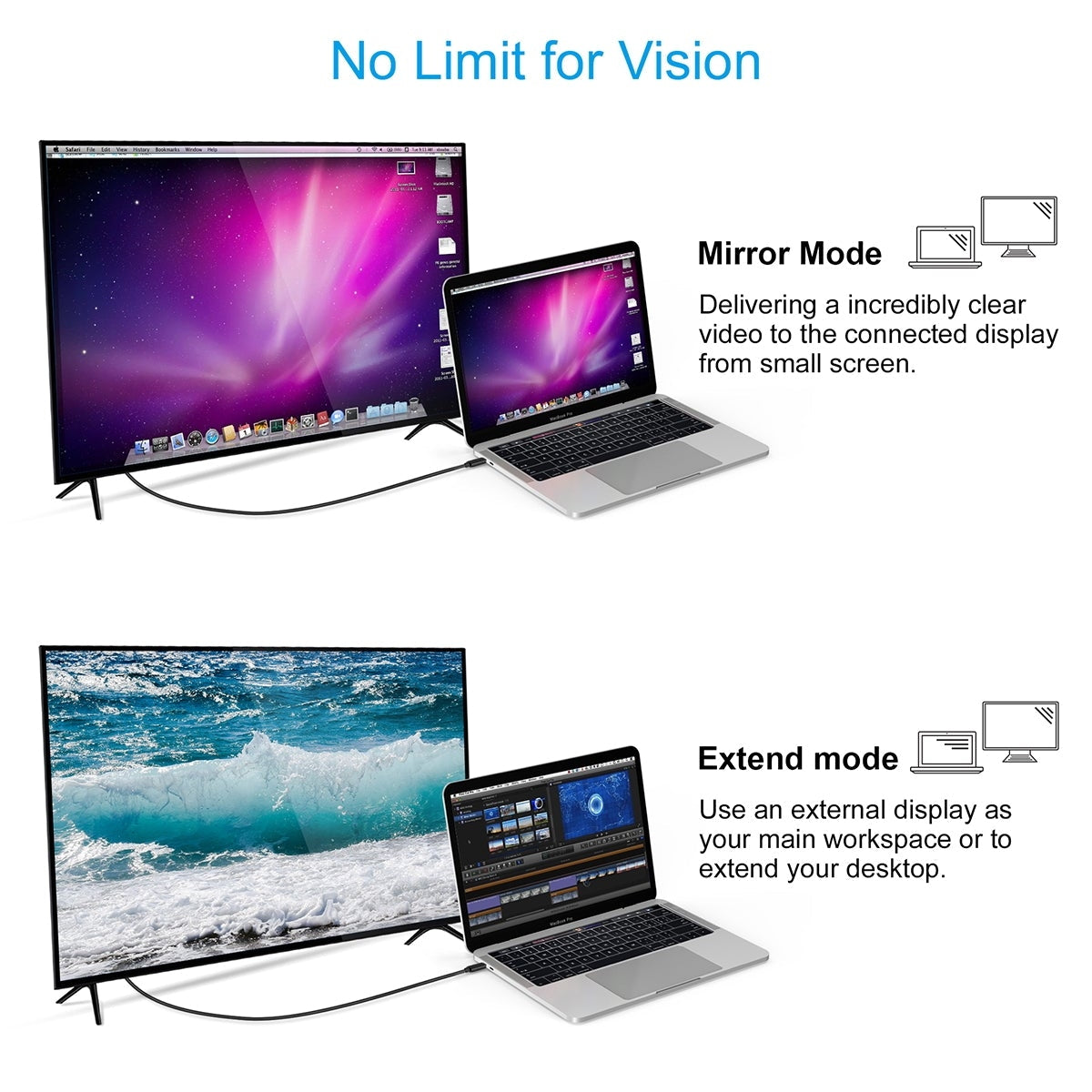 CHOETECH XCH-0030 USB-C To HDMI Cable 3M 3