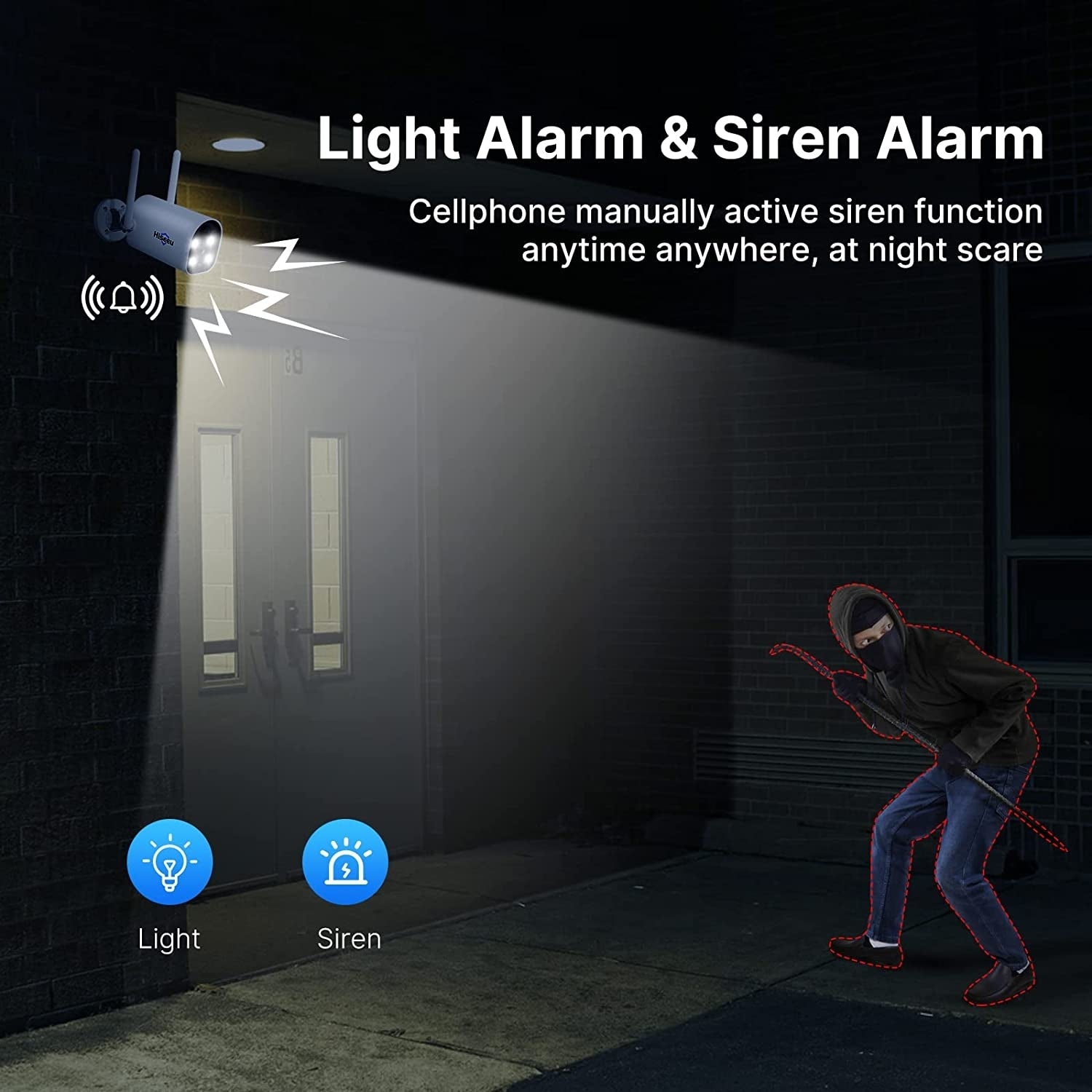 Hiseeu C40 Indoor/Outdoor WiFi Battery Camera With Solar Panel 3